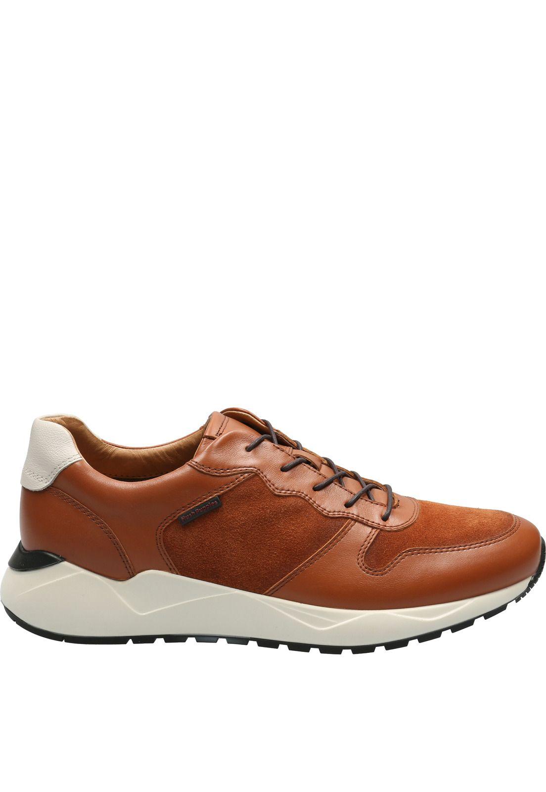 Zapatilla Cuero Hombre Suez Café-1