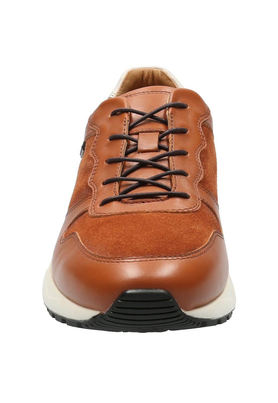 Zapatilla Cuero Hombre Suez Café-2