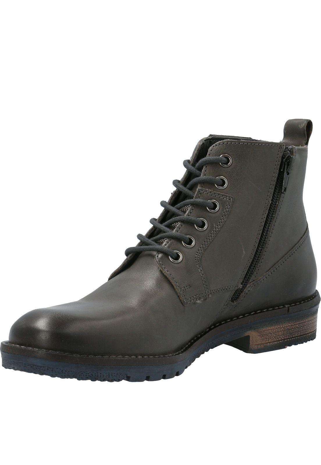 Botin Cuero Porter Gris Hombre-3