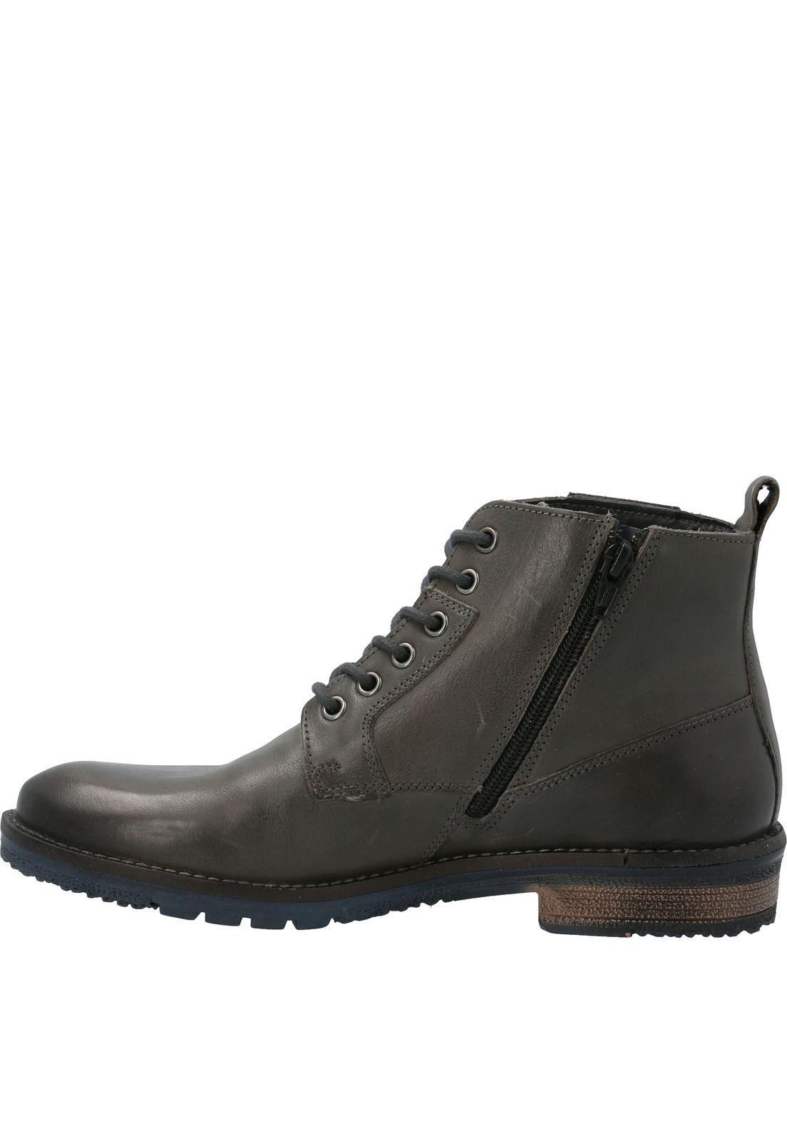 Botin Cuero Porter Gris Hombre-4