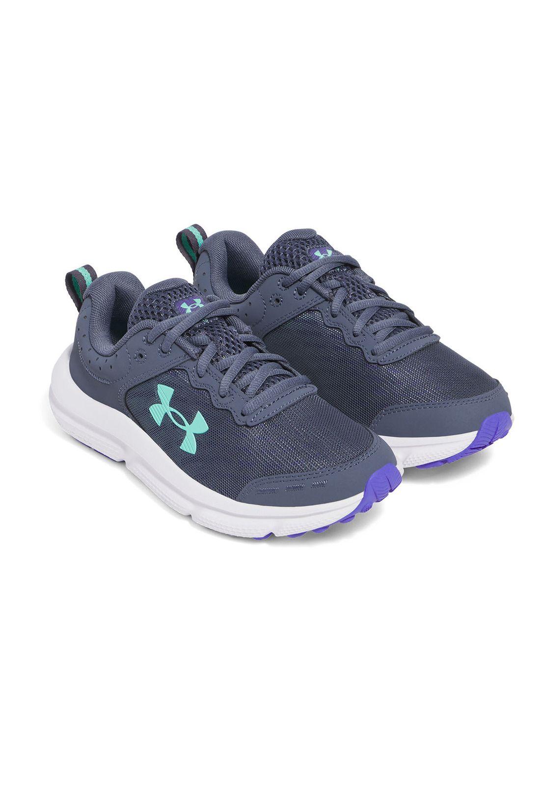 Zapatillas run Assert 10 para niñas Azul-4