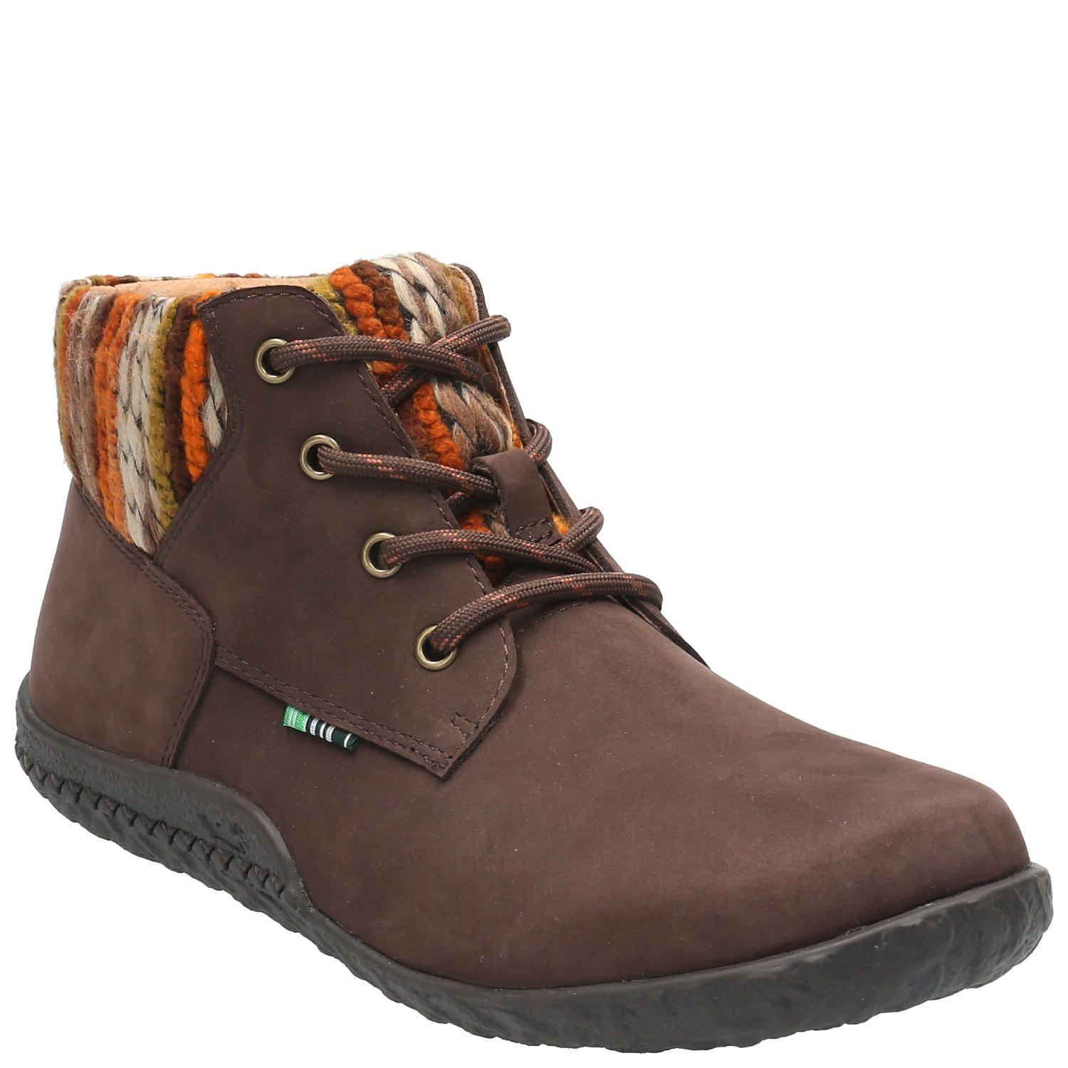 Botín Cuero Mujer Betta Café Oscuro-1