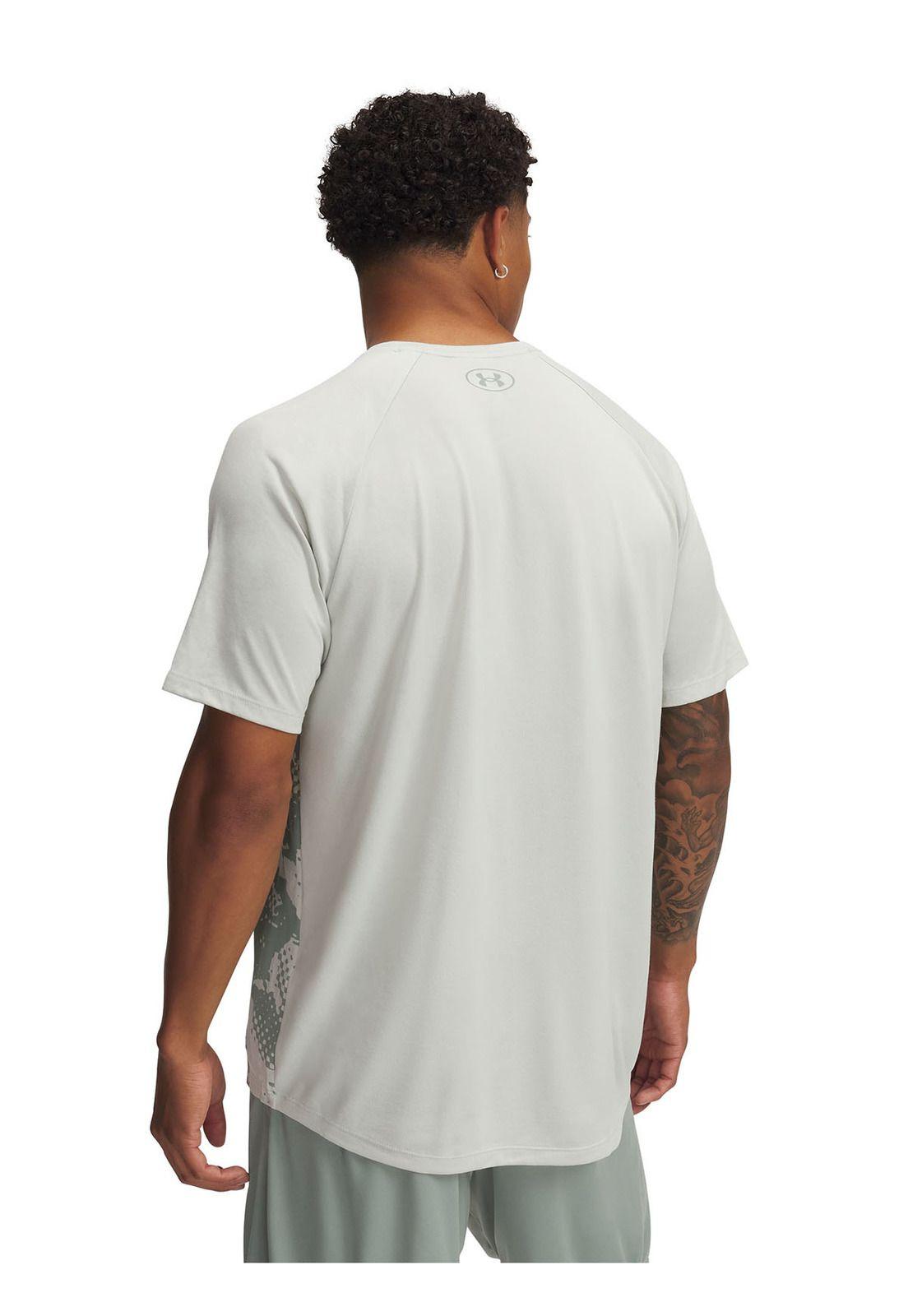 Polera Manga Corta Ua Tech Fade Verde Para Hombre-1