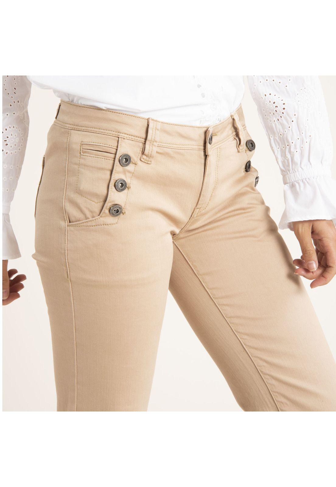 Pantalón Mujer Pacific Camel-4