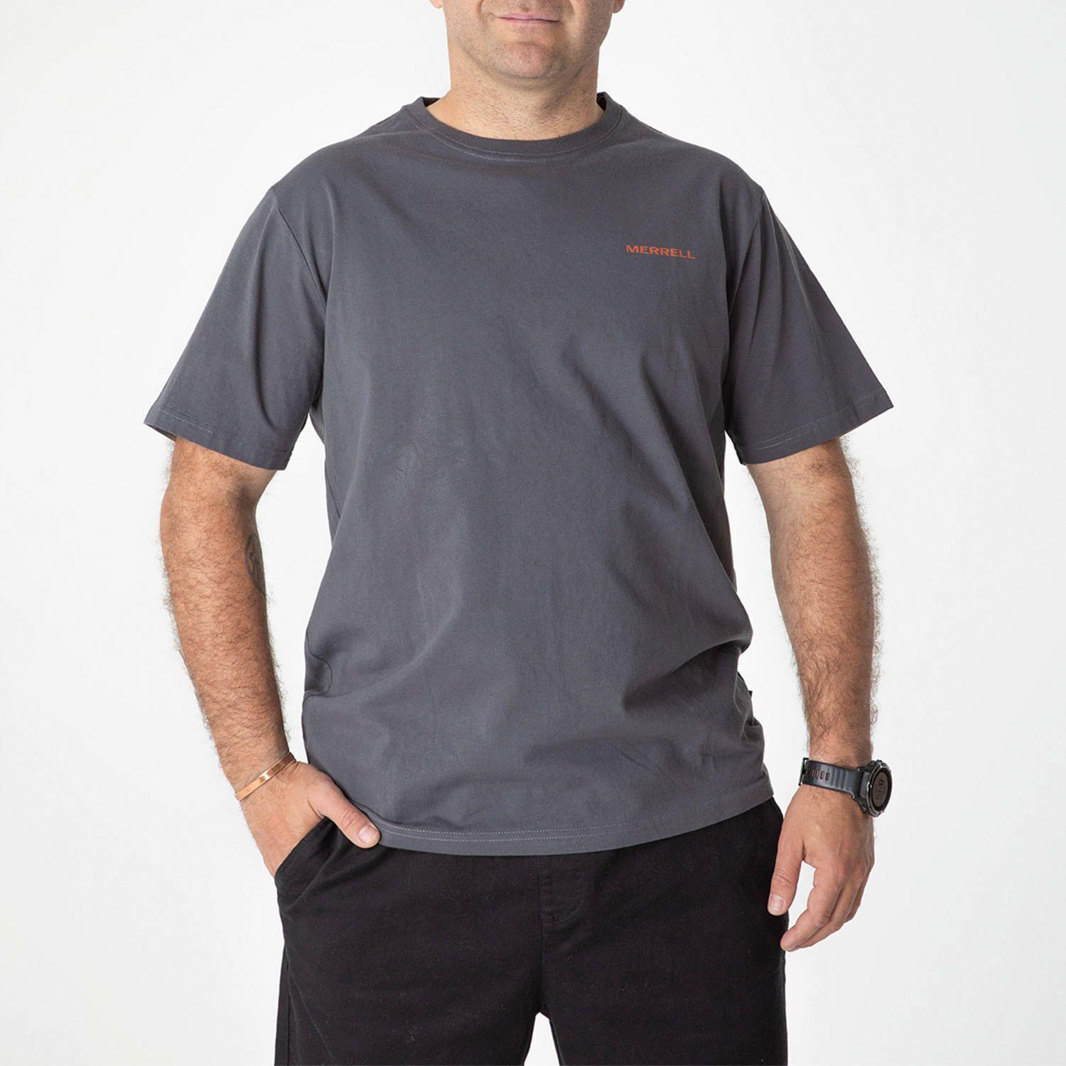 Polera Manga Corta Hombre Douglas Gris -0