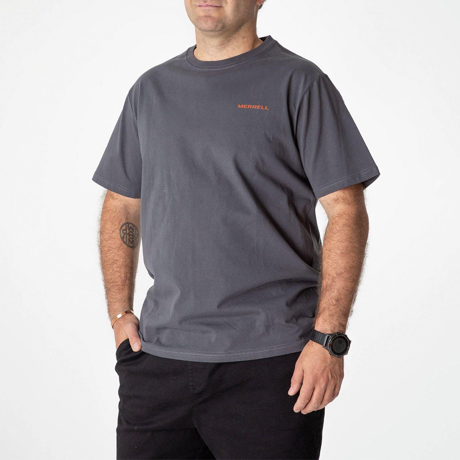 Polera Manga Corta Hombre Douglas Gris -1