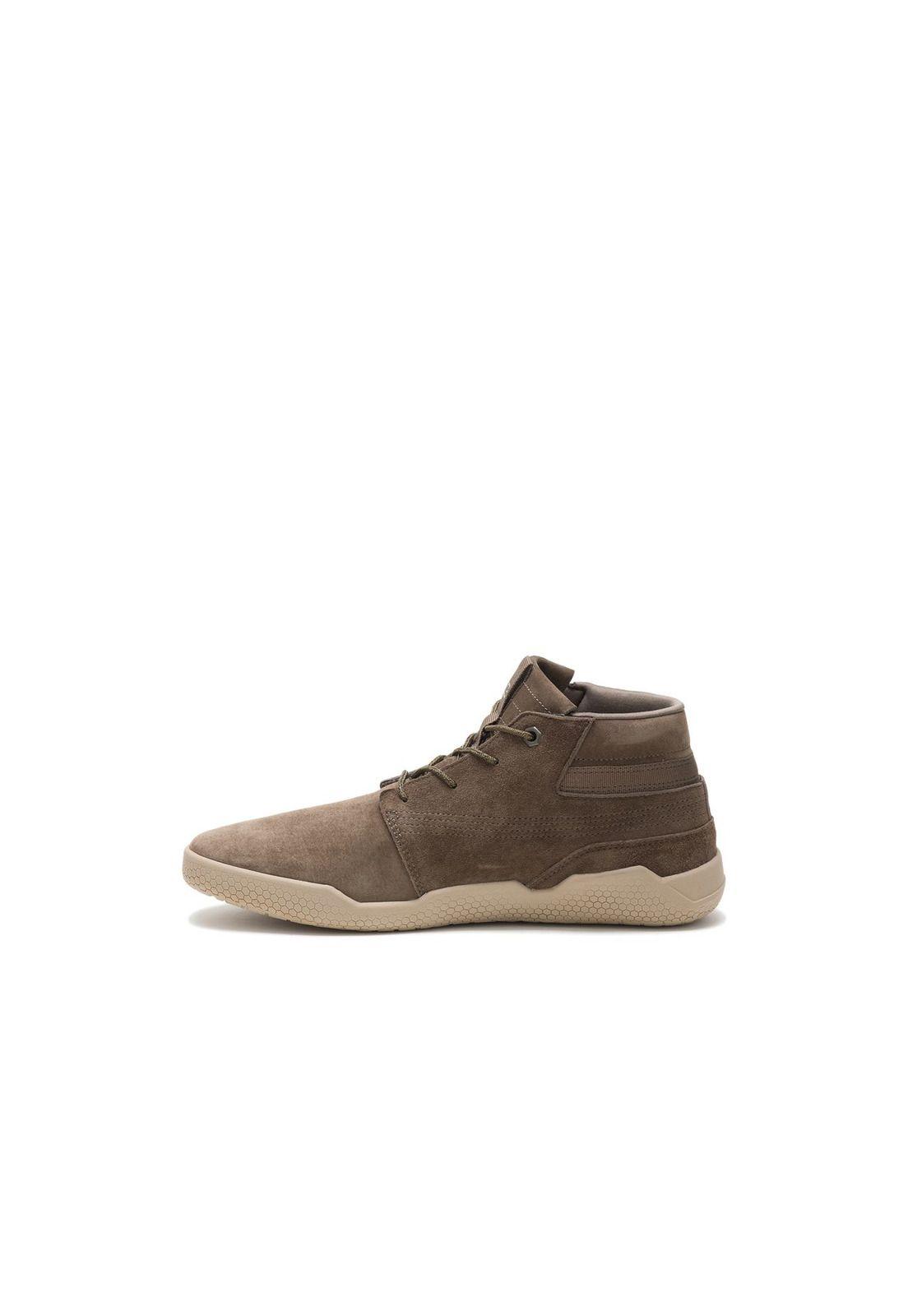 Zapatilla Hombre  Con Caña Hex Mid Café-2