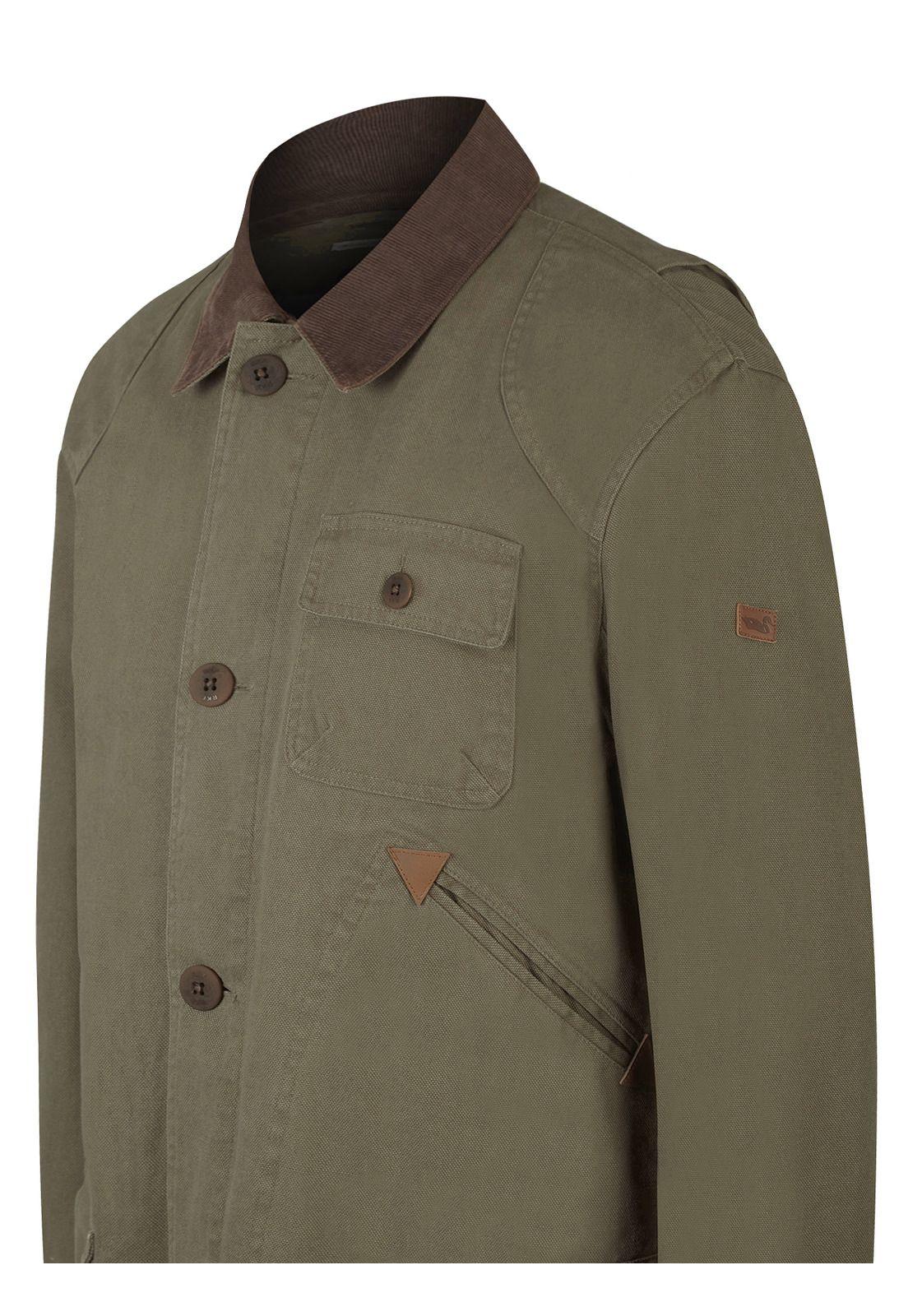 Chaqueta Algodón Orgánico Hombre Crawley Verde-3