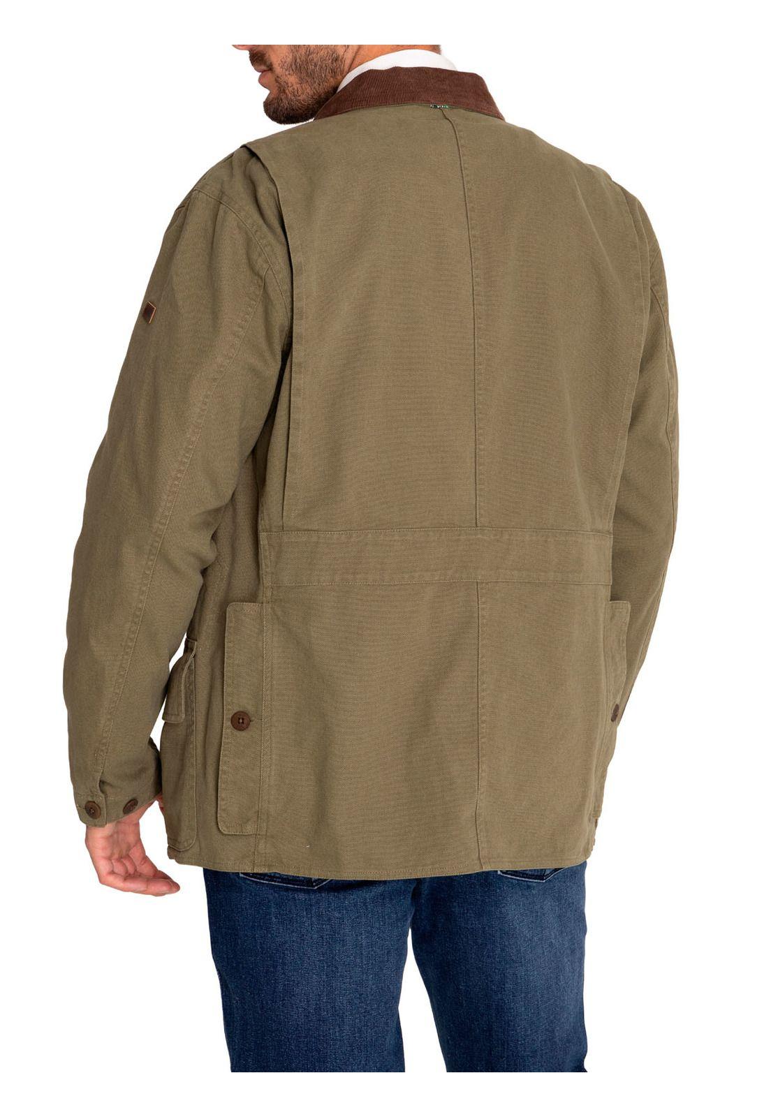 Chaqueta Algodón Orgánico Hombre Crawley Verde-5