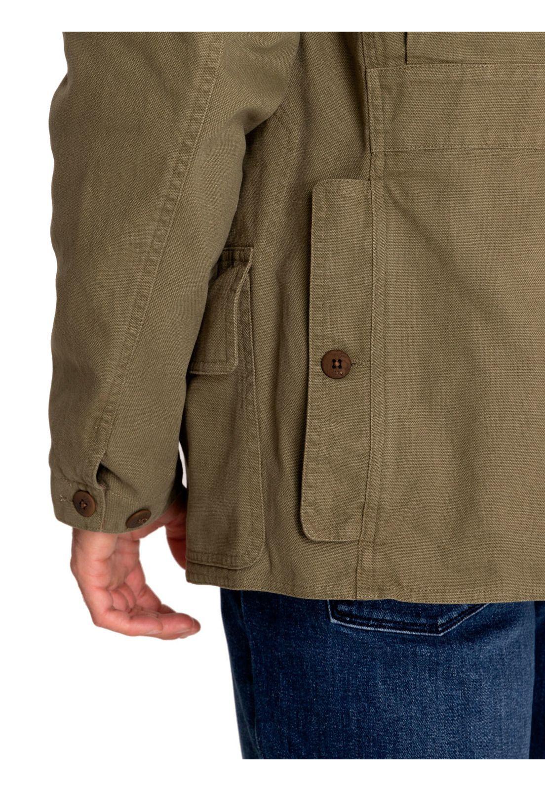 Chaqueta Algodón Orgánico Hombre Crawley Verde-6