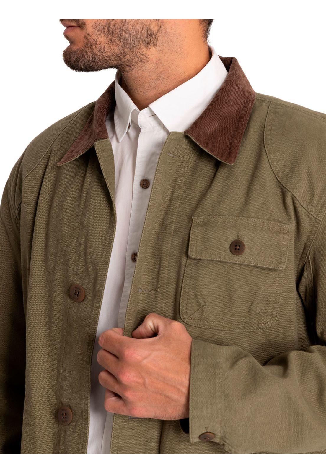 Chaqueta Algodón Orgánico Hombre Crawley Verde-7