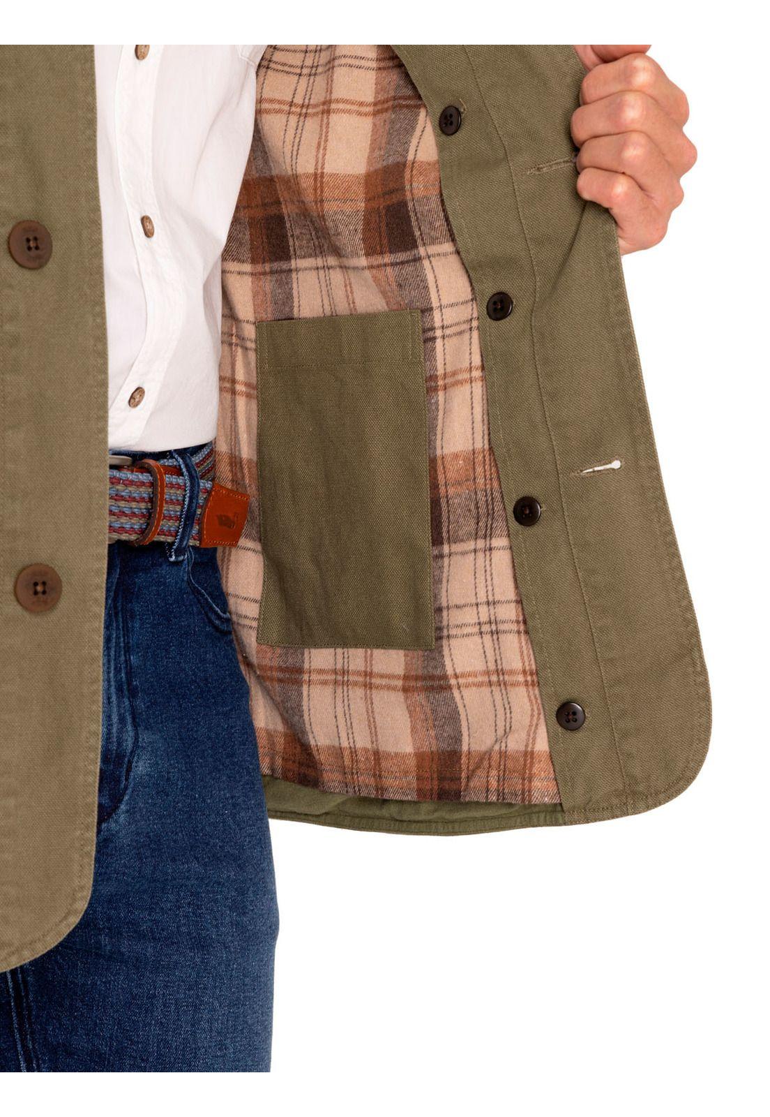 Chaqueta Algodón Orgánico Hombre Crawley Verde-8