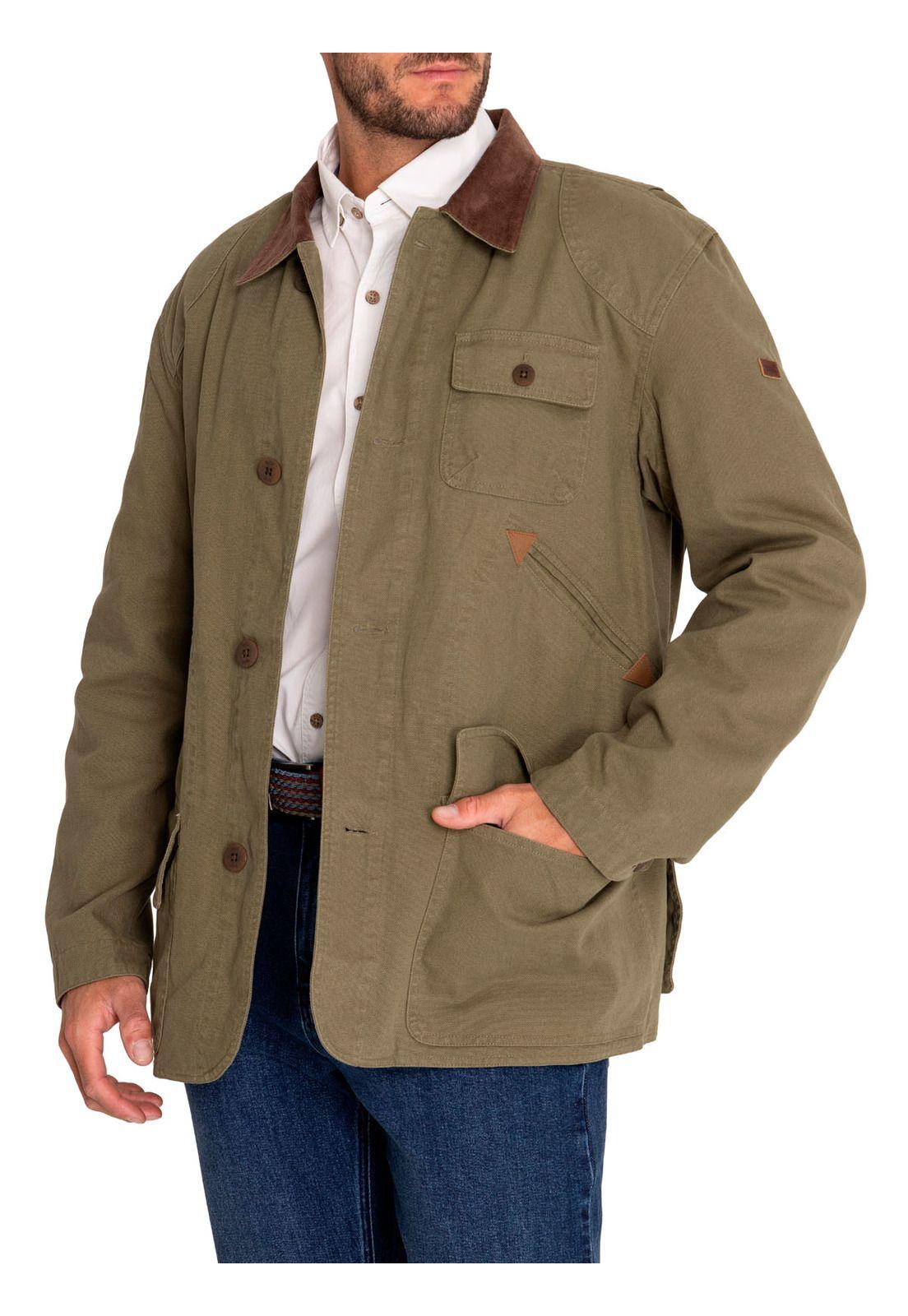 Chaqueta Algodón Orgánico Hombre Crawley Verde-9