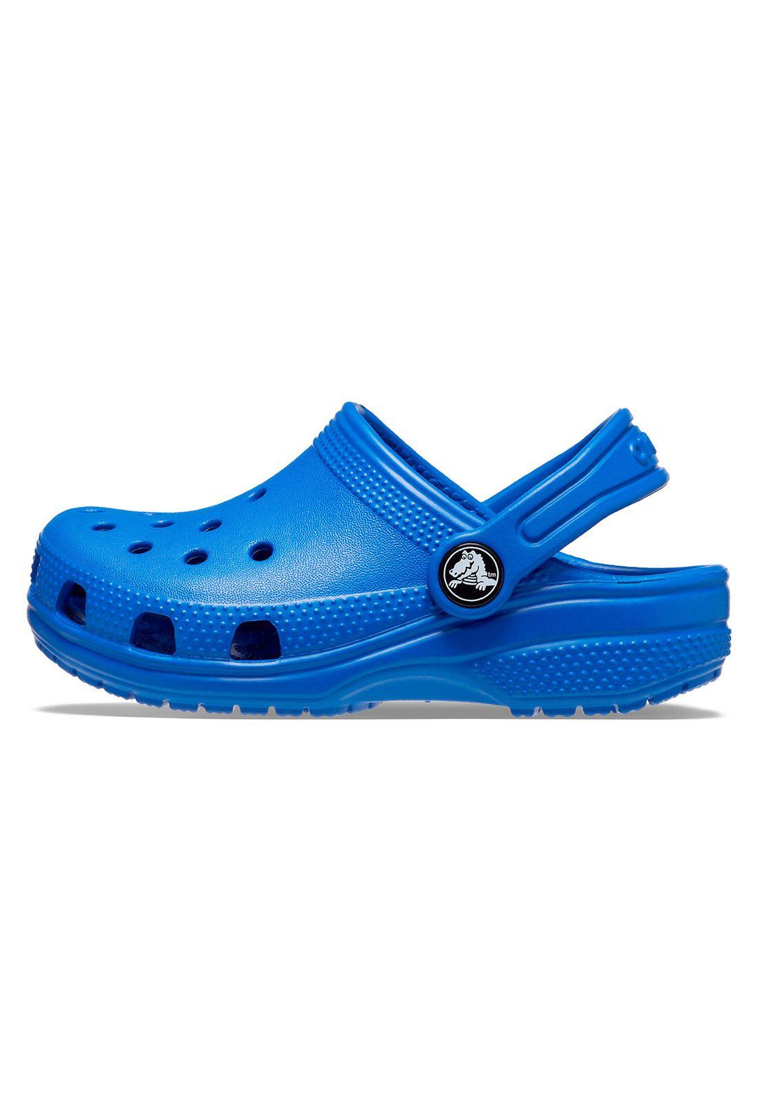 Zueco Crocs Niño Classic Clog T Azul-1