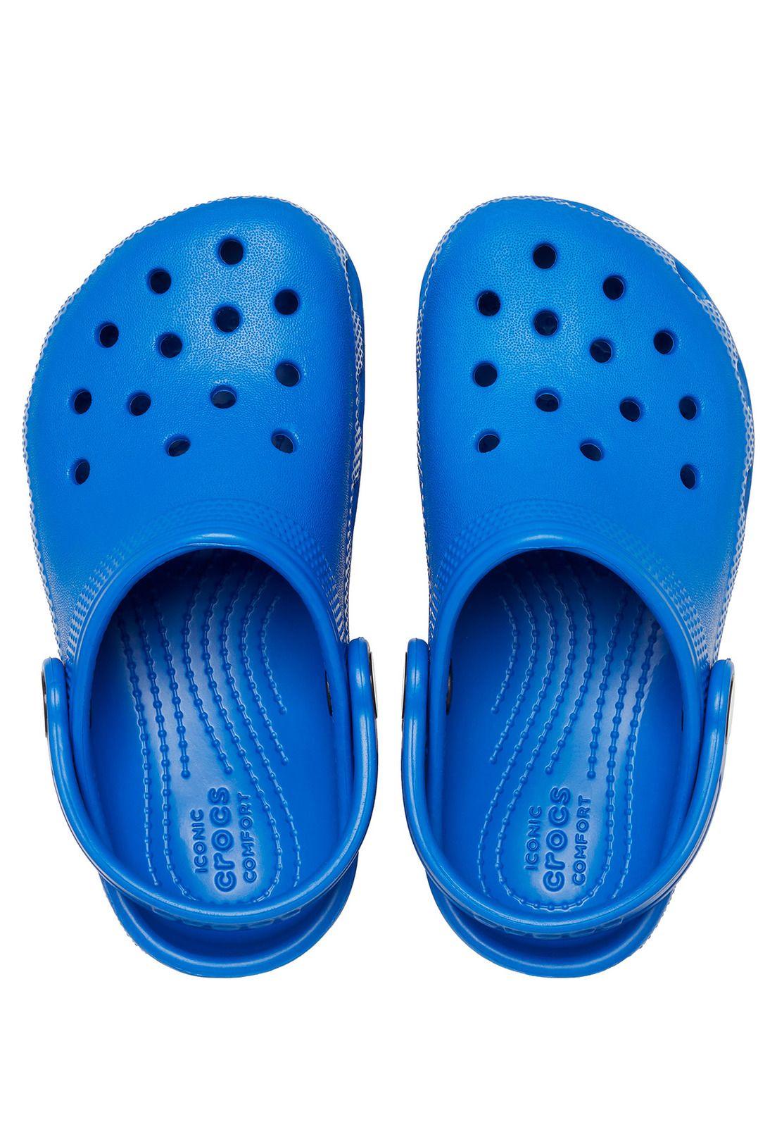 Zueco Crocs Niño Classic Clog T Azul-4