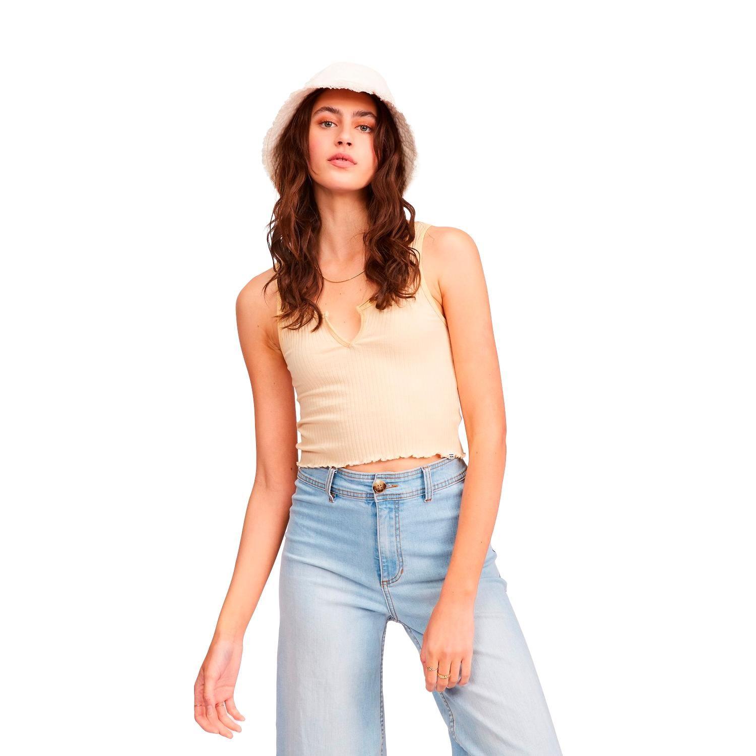 Polera S/M Mujer Notch Beige-0