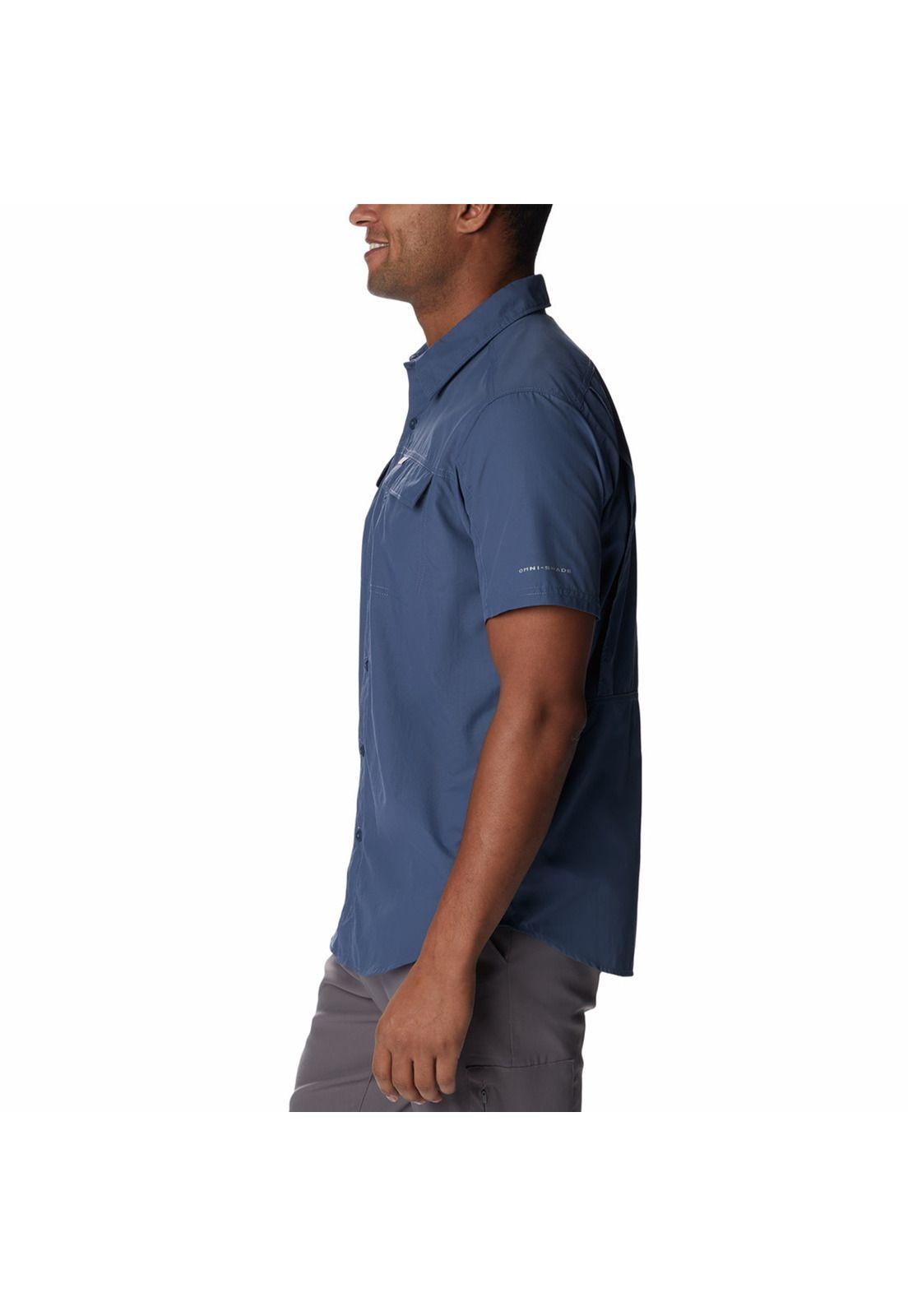 Camisa M/C Hombre Silver Ridge 2.0 Azul-1