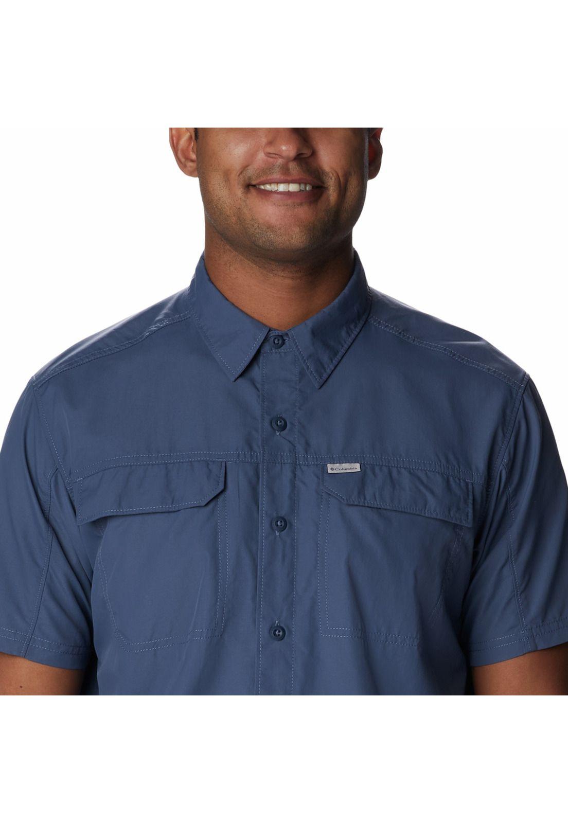 Camisa M/C Hombre Silver Ridge 2.0 Azul-3