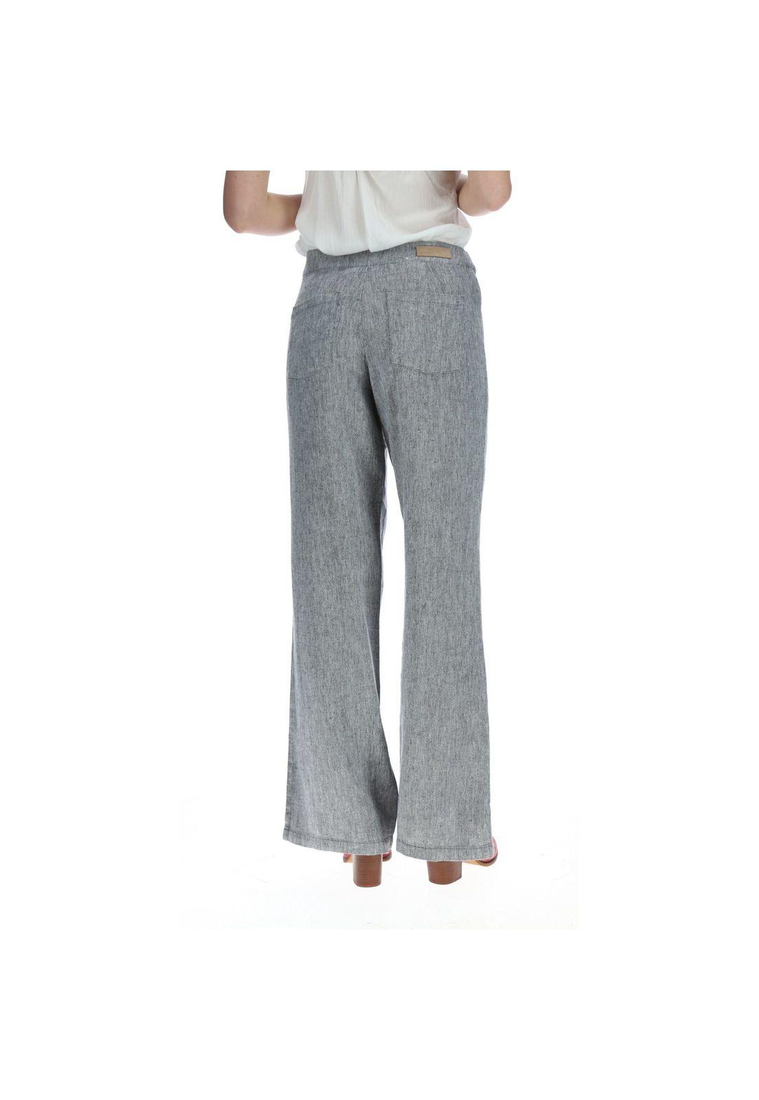 Pantalón Flare Mujer Aman Gris-2