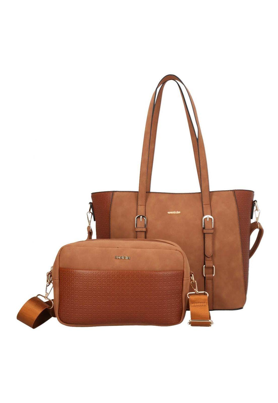 Carteras Gubio Tote Mujer Café-3
