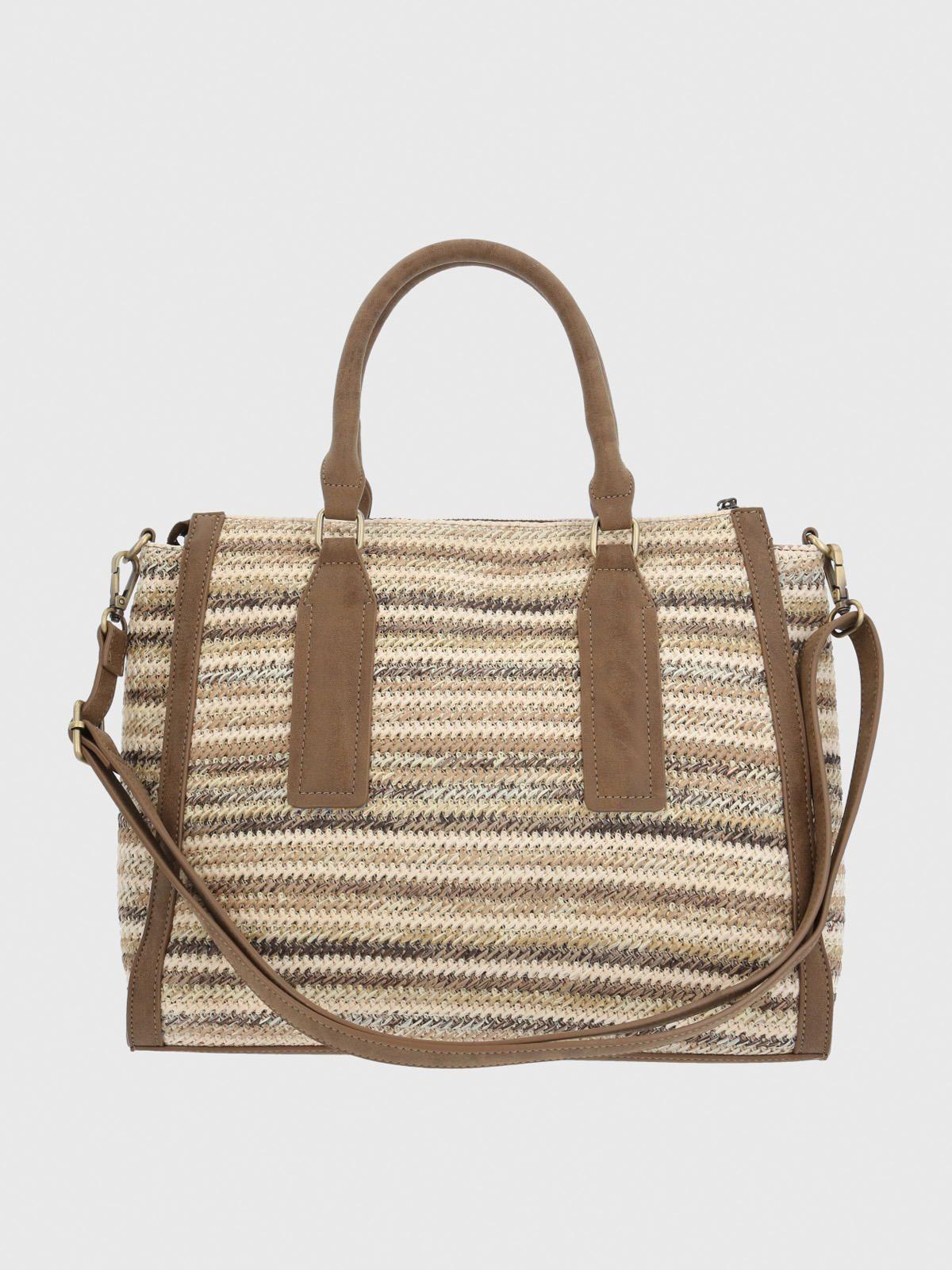 Cartera Ecocuero Mujer Yantii Bag Café-2