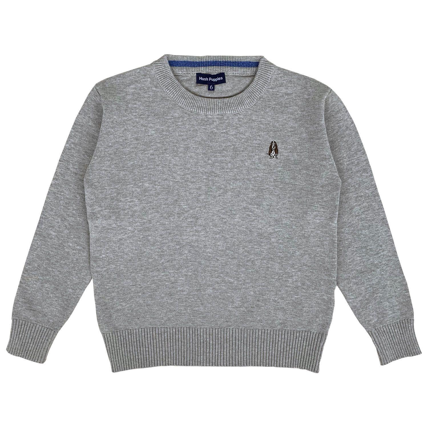 Sweater Creta Niño Algodón Gris-0