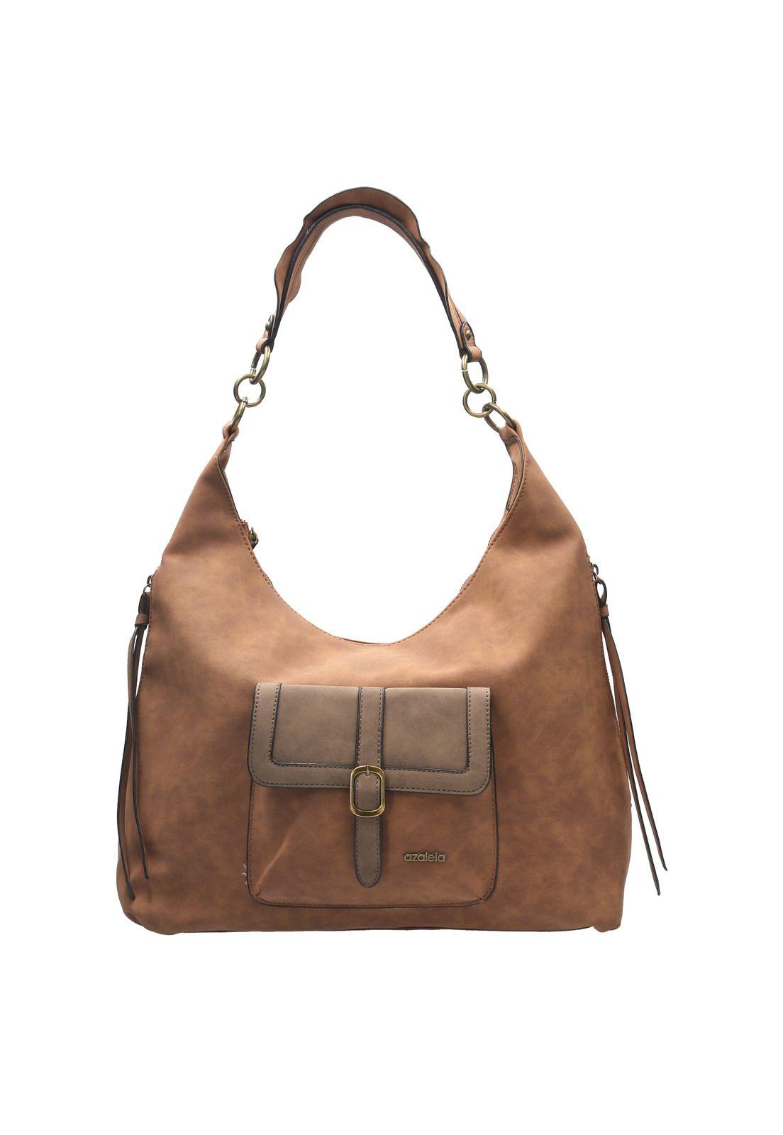 Cartera Convertible Mujer Glori Hobo Café-0
