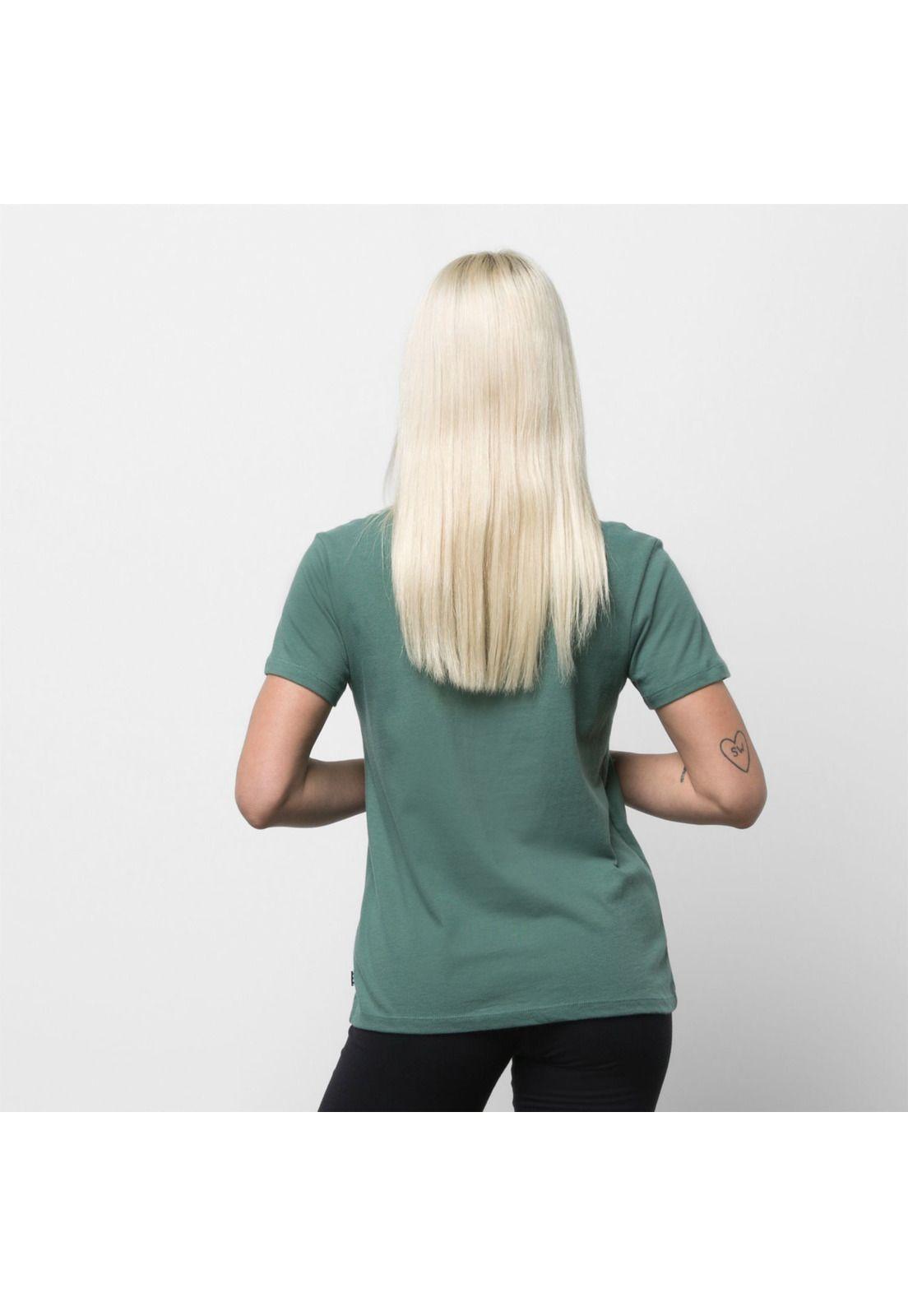 Polera M/C Mujer Wm Flying V Crew Tee Duck Green-1