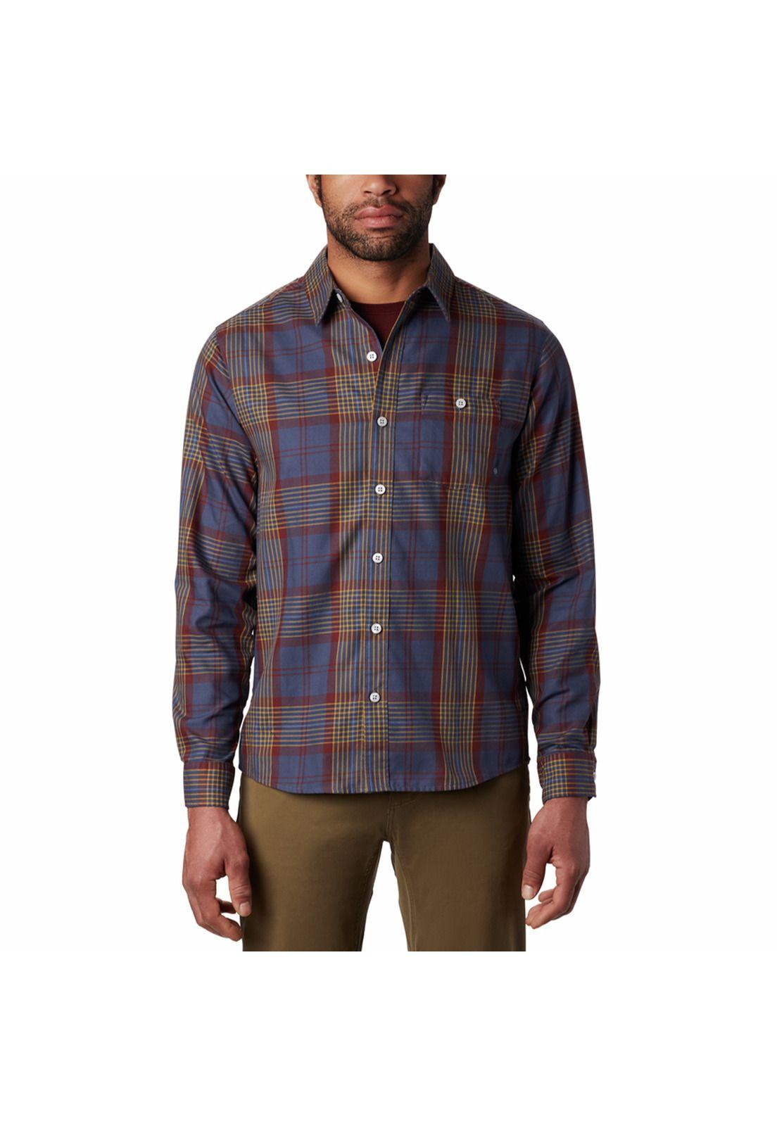 Camisa M/L Hombre Rogers Azul-0