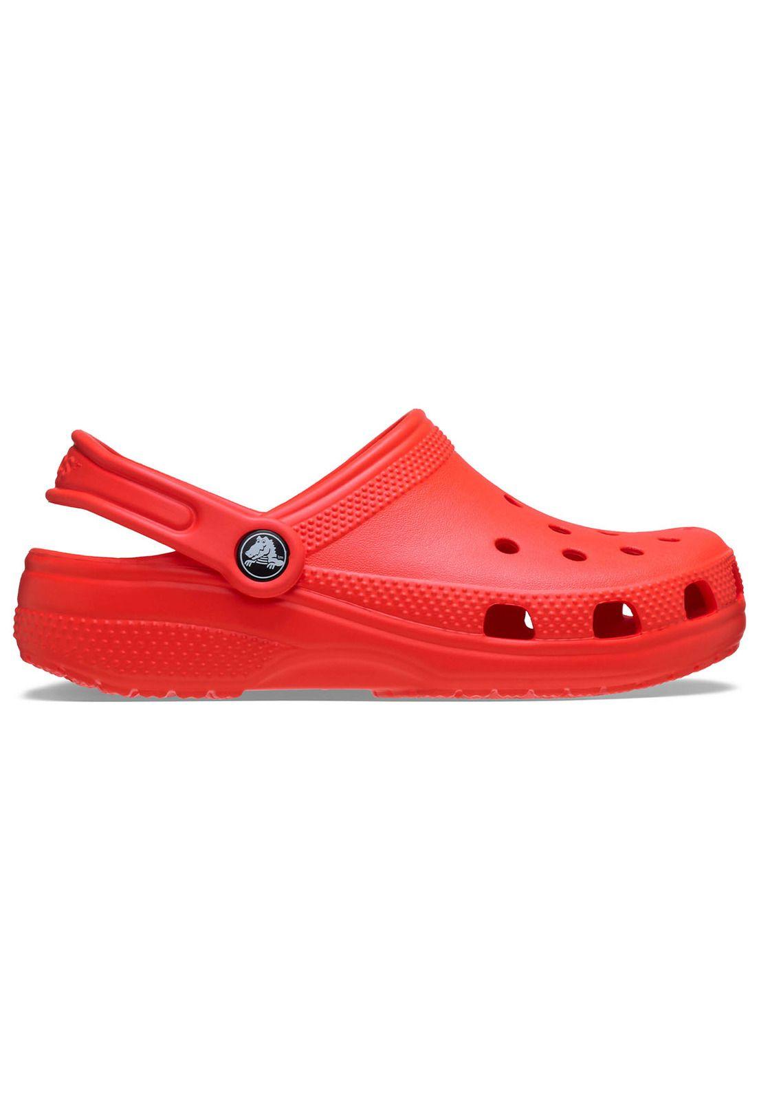 Zueco Crocs Niño Pequeño Classic Clog T Rojo Intenso-0