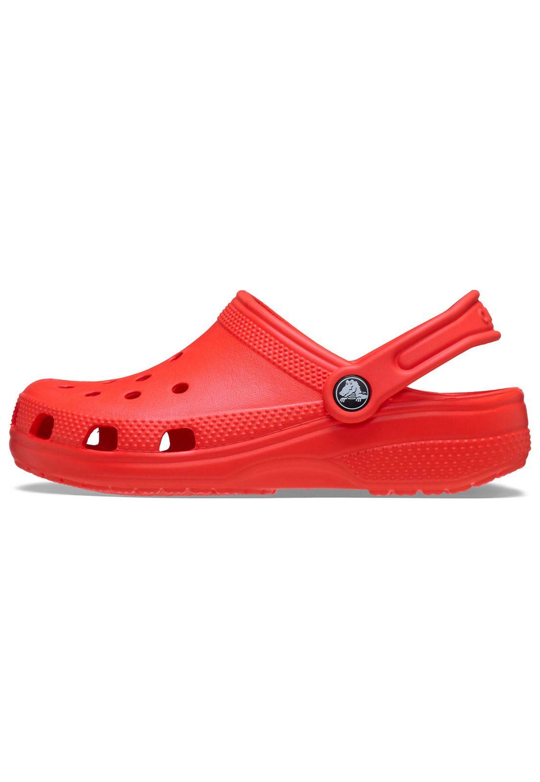Zueco Crocs Niño Pequeño Classic Clog T Rojo Intenso-1