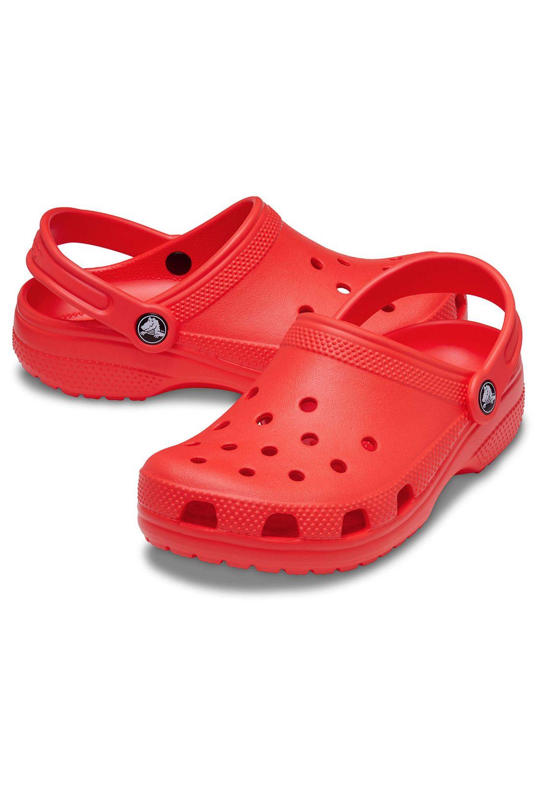 Zueco Crocs Niño Pequeño Classic Clog T Rojo Intenso-3