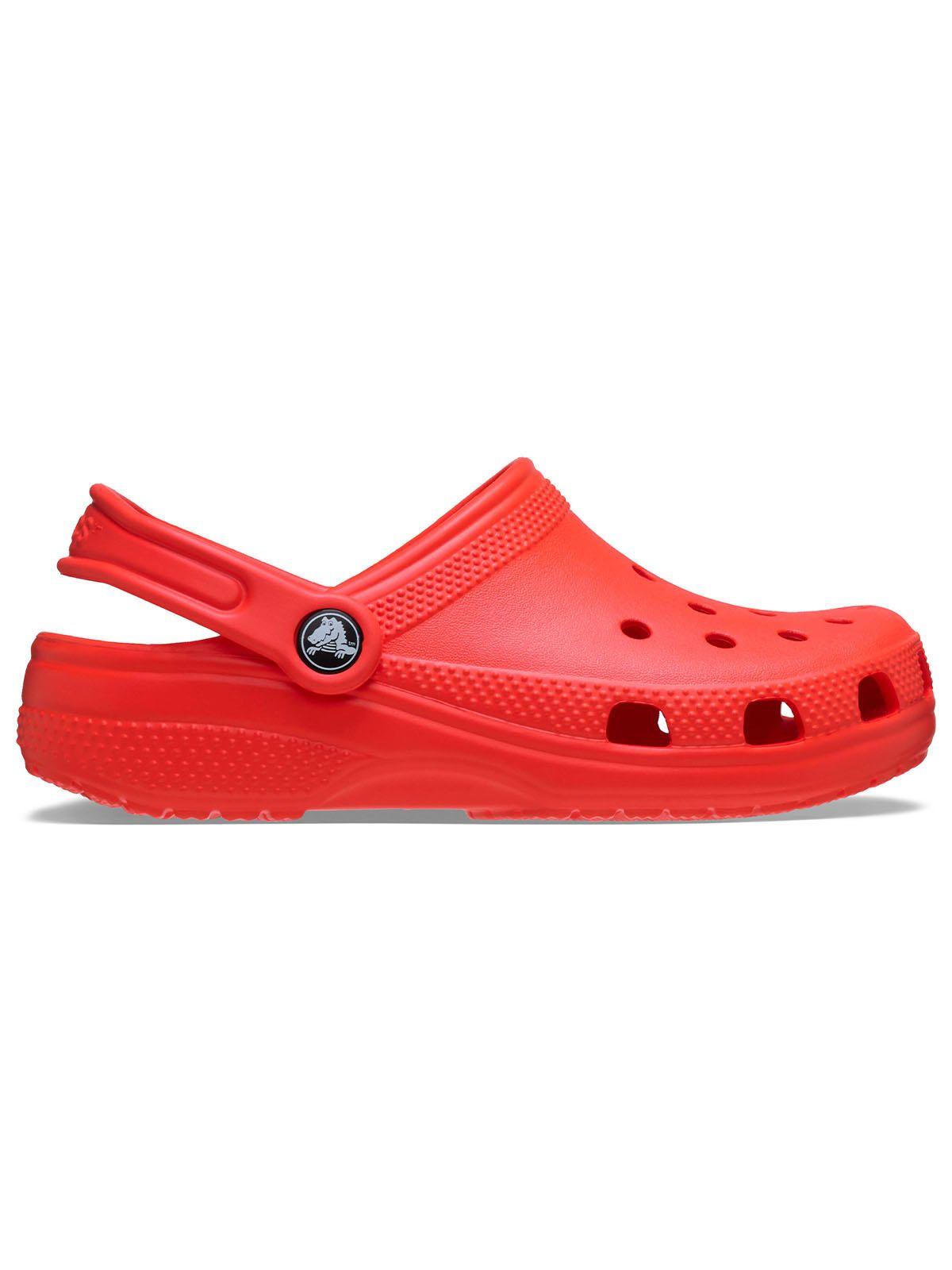 Zueco Crocs Niño Pequeño Classic Clog T Rojo Intenso-0