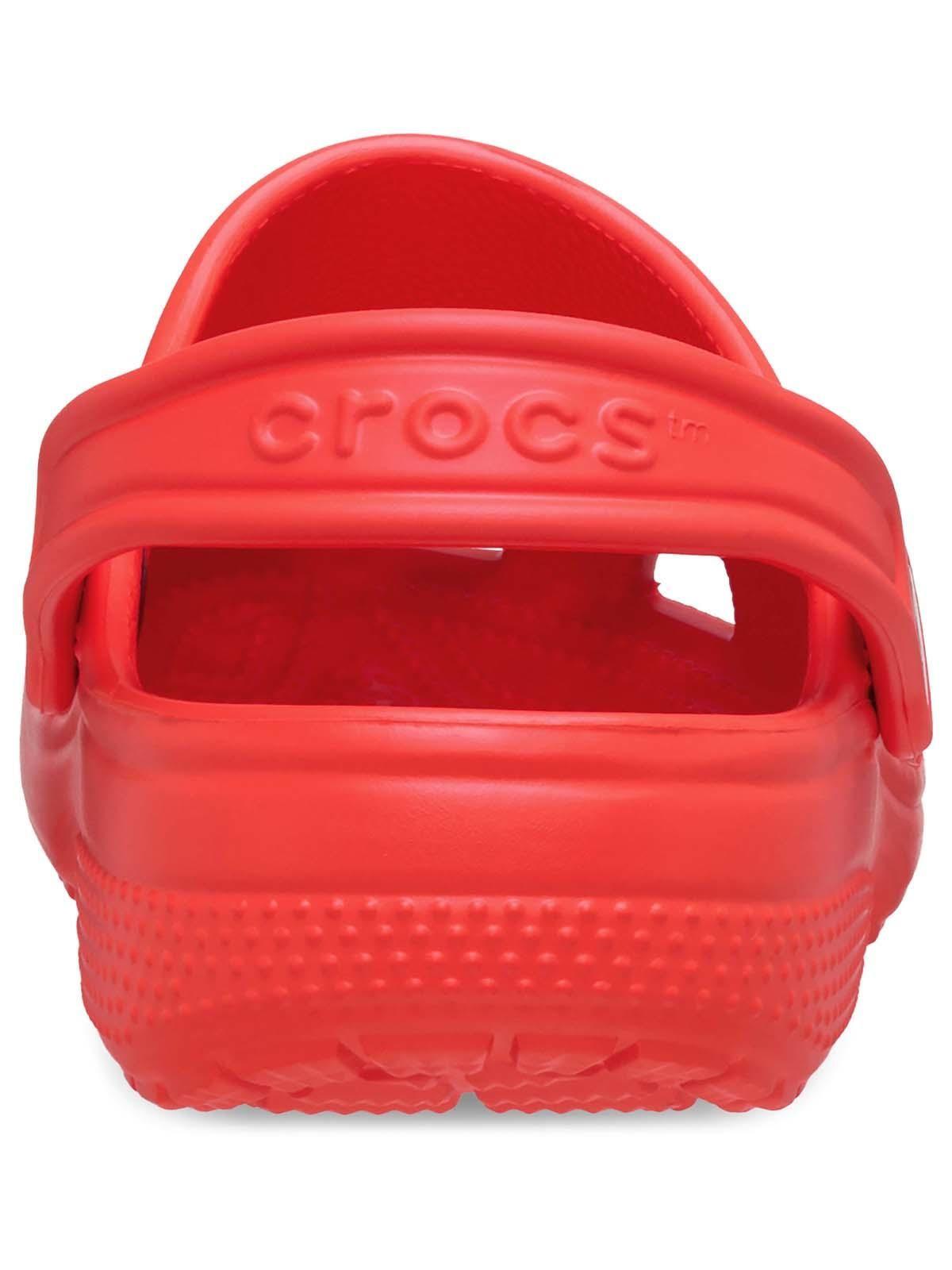 Zueco Crocs Niño Pequeño Classic Clog T Rojo Intenso-7