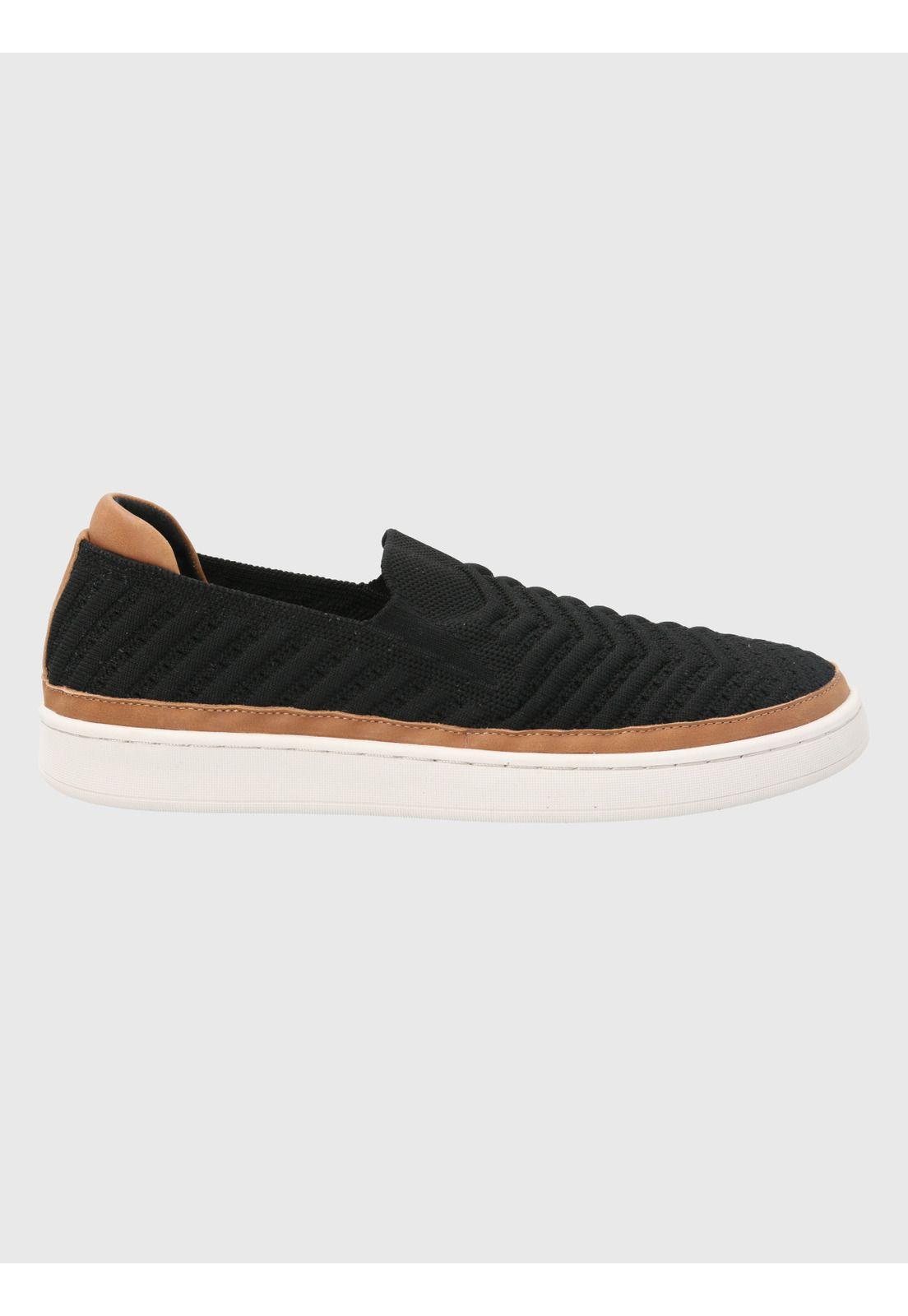 Zapatilla Negro Mujer Trento -1