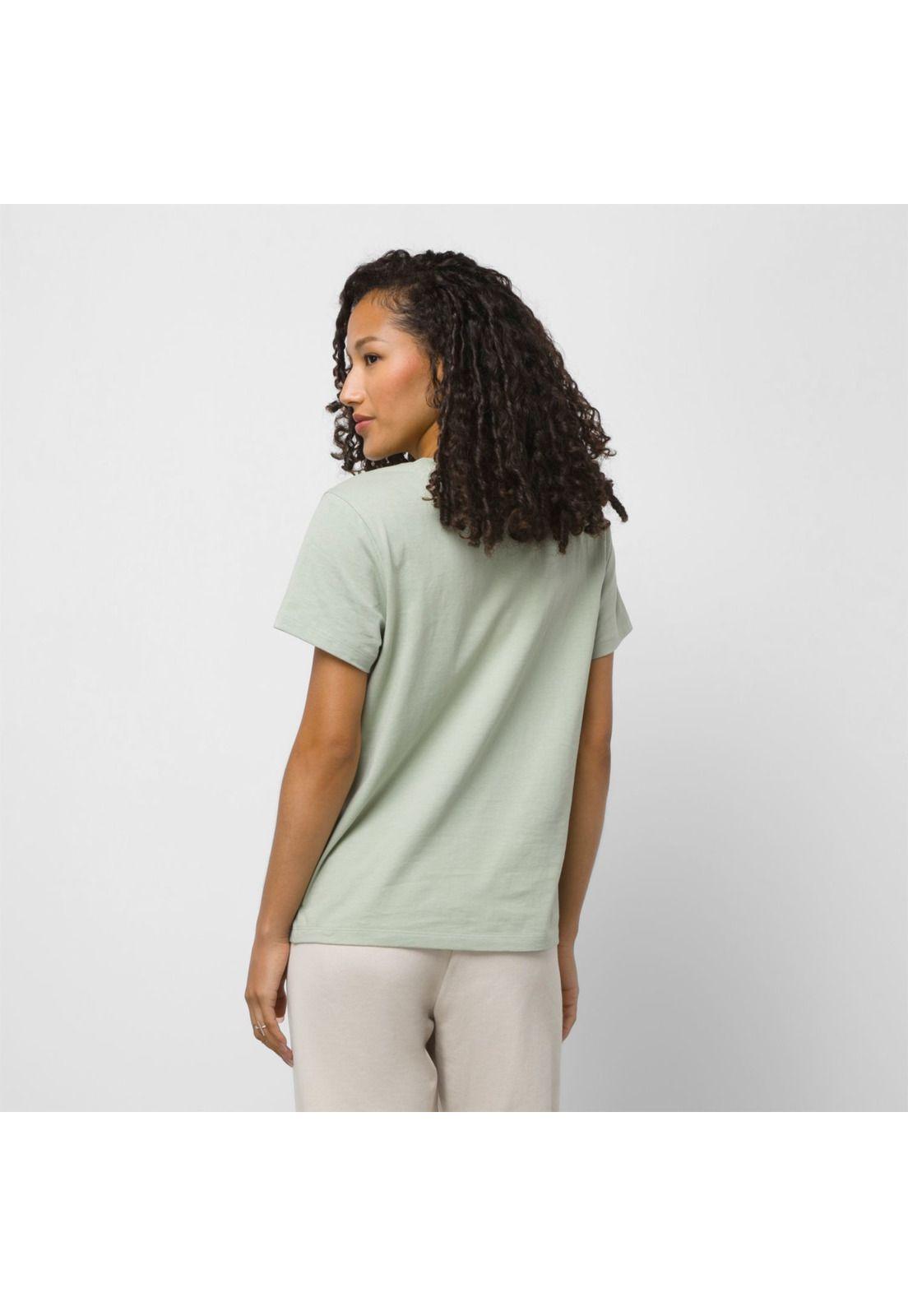 Polera M/C Mujer Vans Crew Tee Desert Sage-3