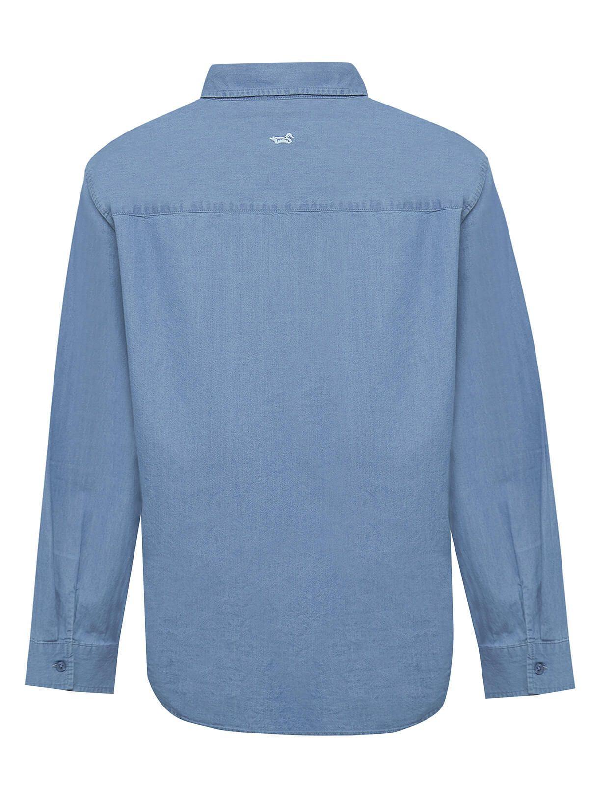 Blusa Algodón Orgánico Mujer Makalu Azul-1