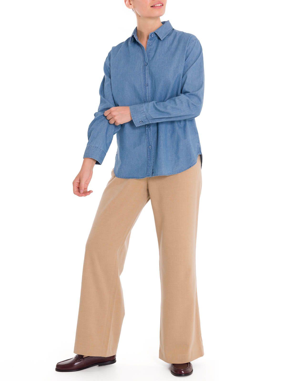 Blusa Algodón Orgánico Mujer Makalu Azul-8