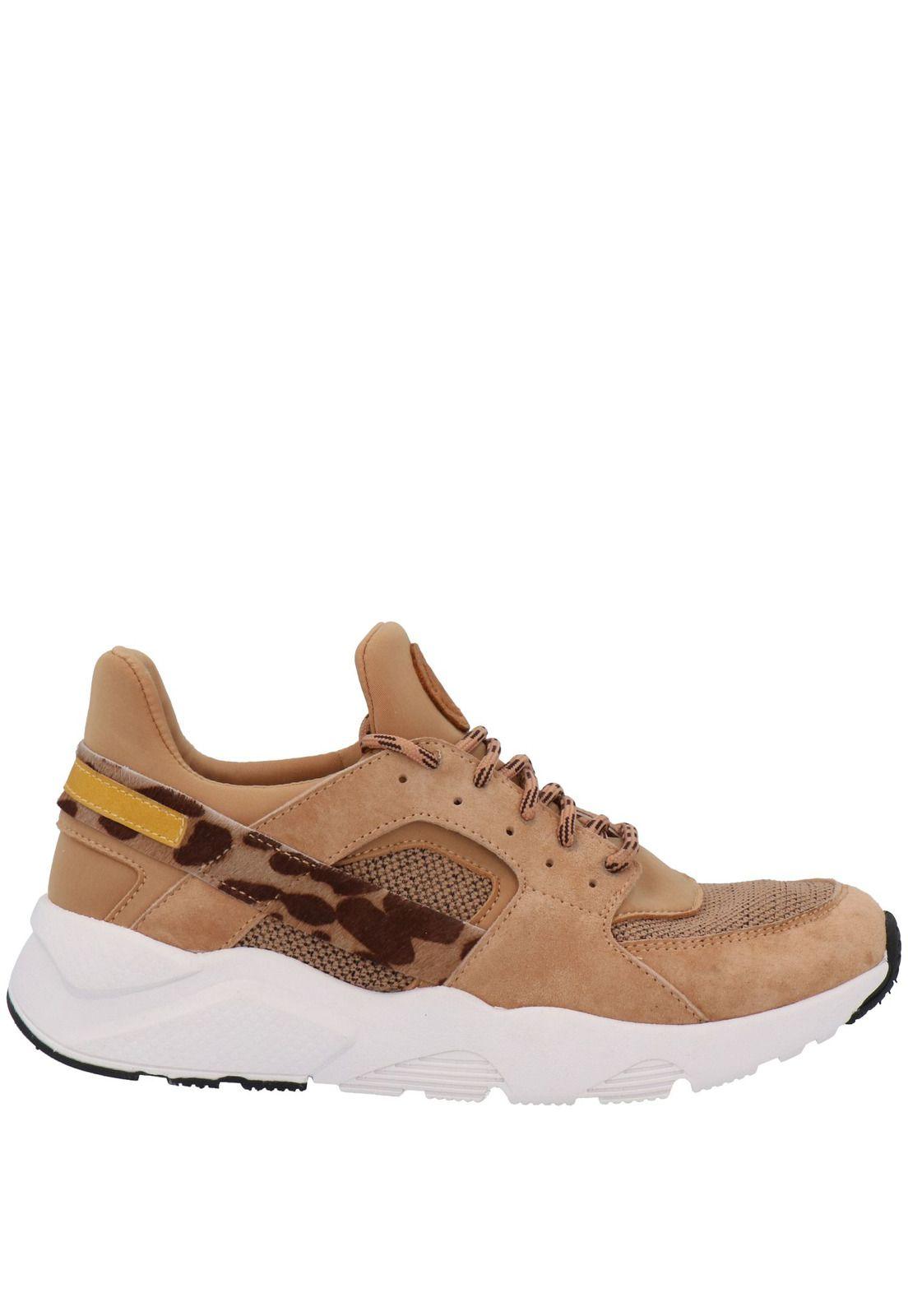 Zapatilla Mujer Lycra Storm Café-1