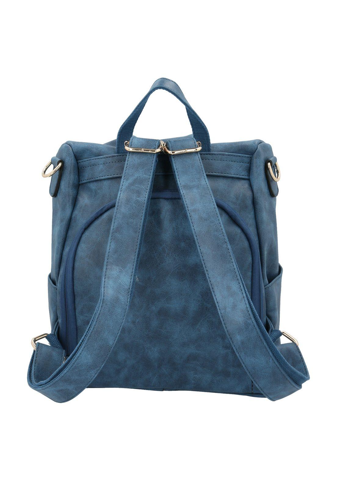 Mochila Mujer James Back Azul-2