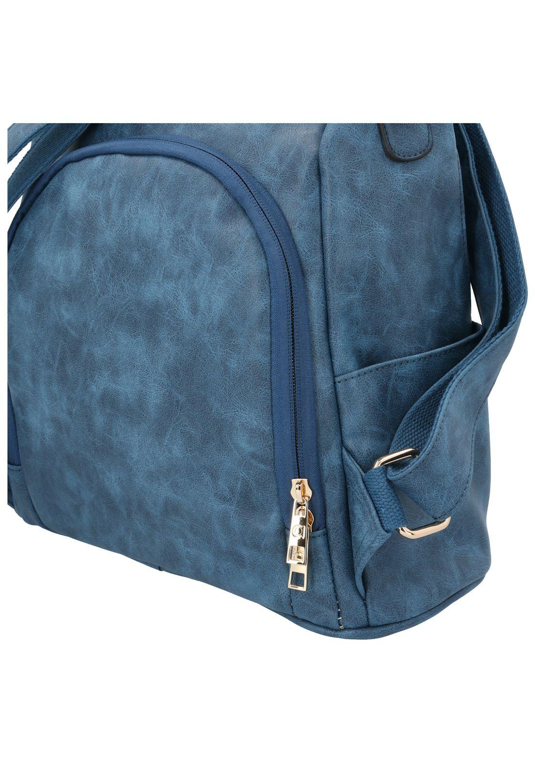 Mochila Mujer James Back Azul-4