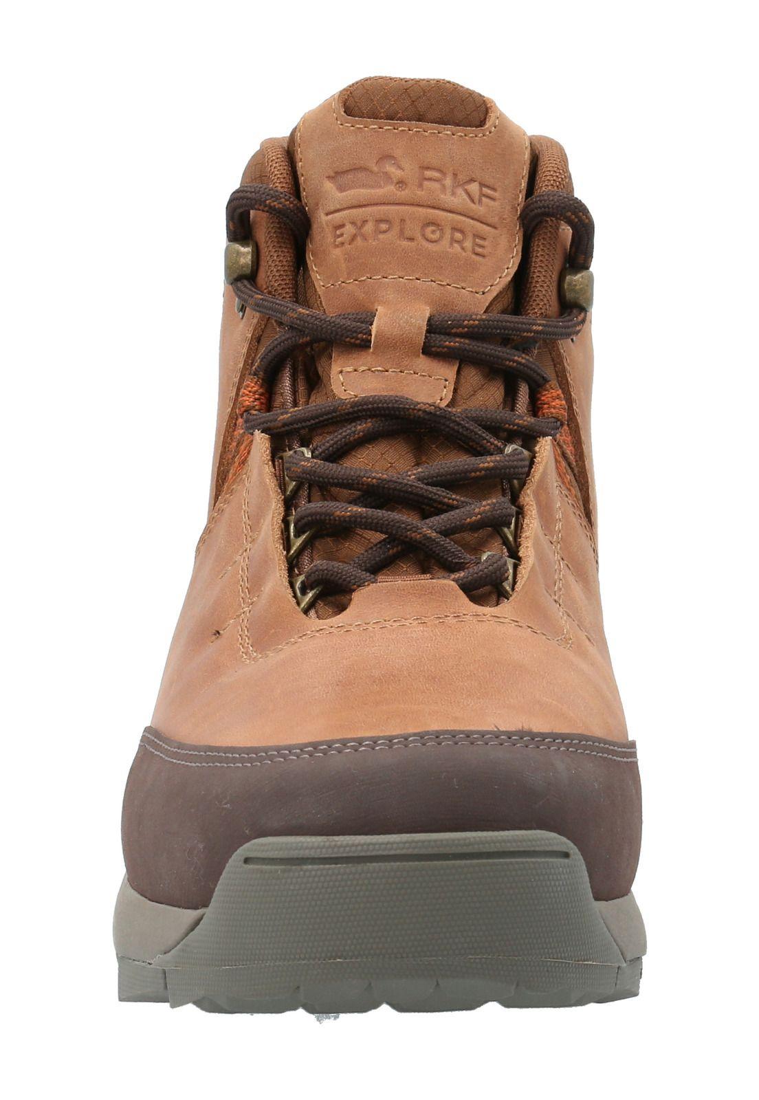 Botín Cuero Hombre Kamet Café-3