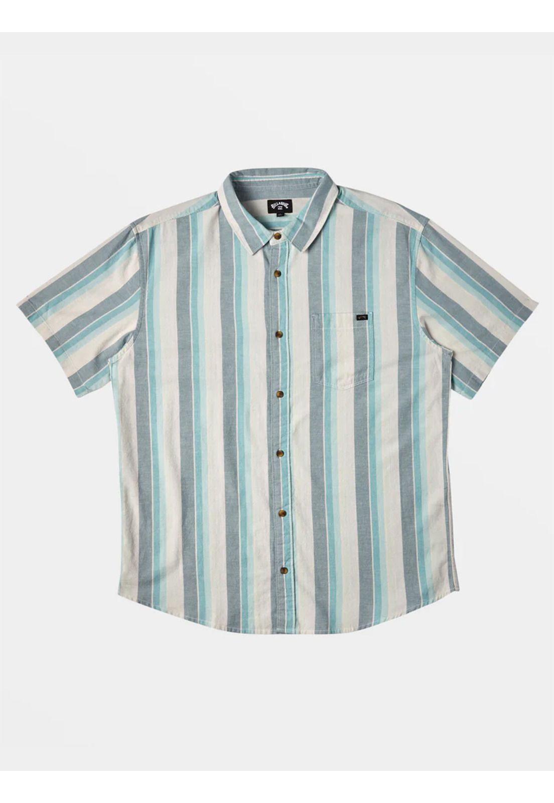 Camisa Manga Corta Hombre All Day Stripe Azul-6