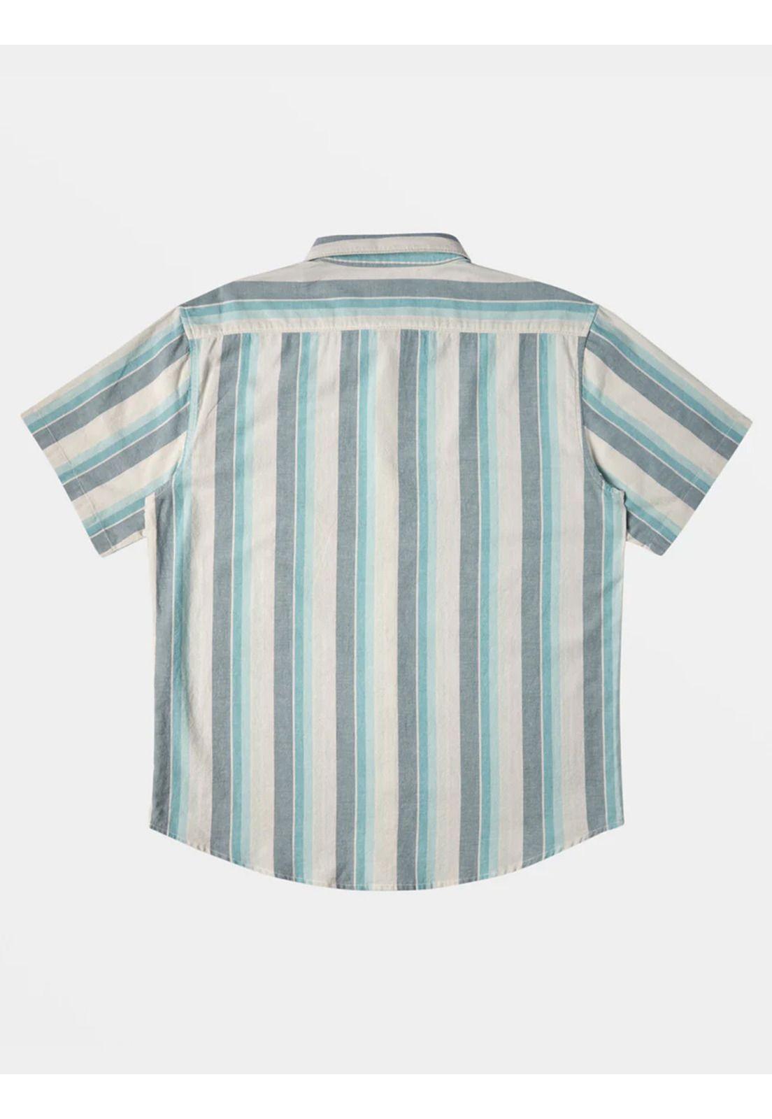 Camisa Manga Corta Hombre All Day Stripe Azul-7