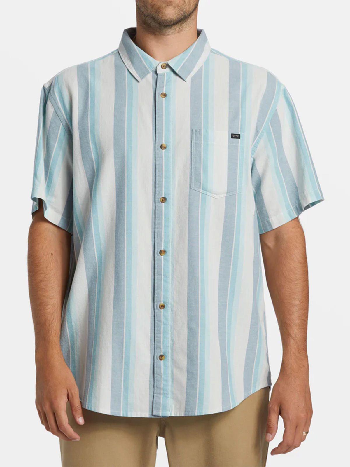 Camisa Manga Corta Hombre All Day Stripe Azul-0