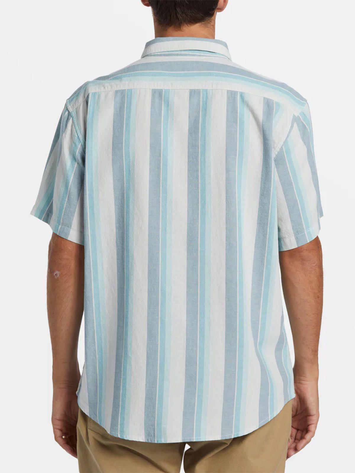 Camisa Manga Corta Hombre All Day Stripe Azul-1