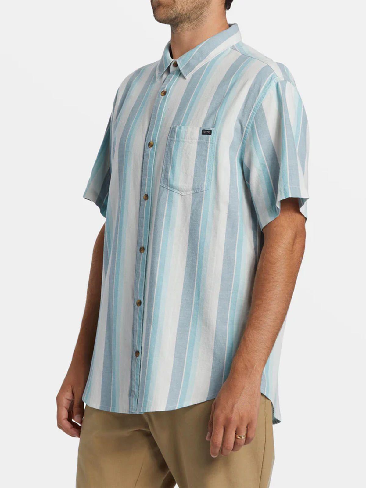 Camisa Manga Corta Hombre All Day Stripe Azul-5