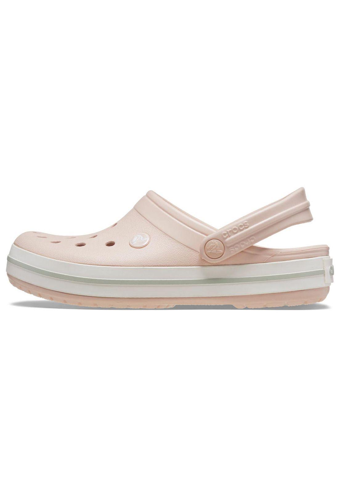 Zueco Crocs Mujer Crocband Rosado-1