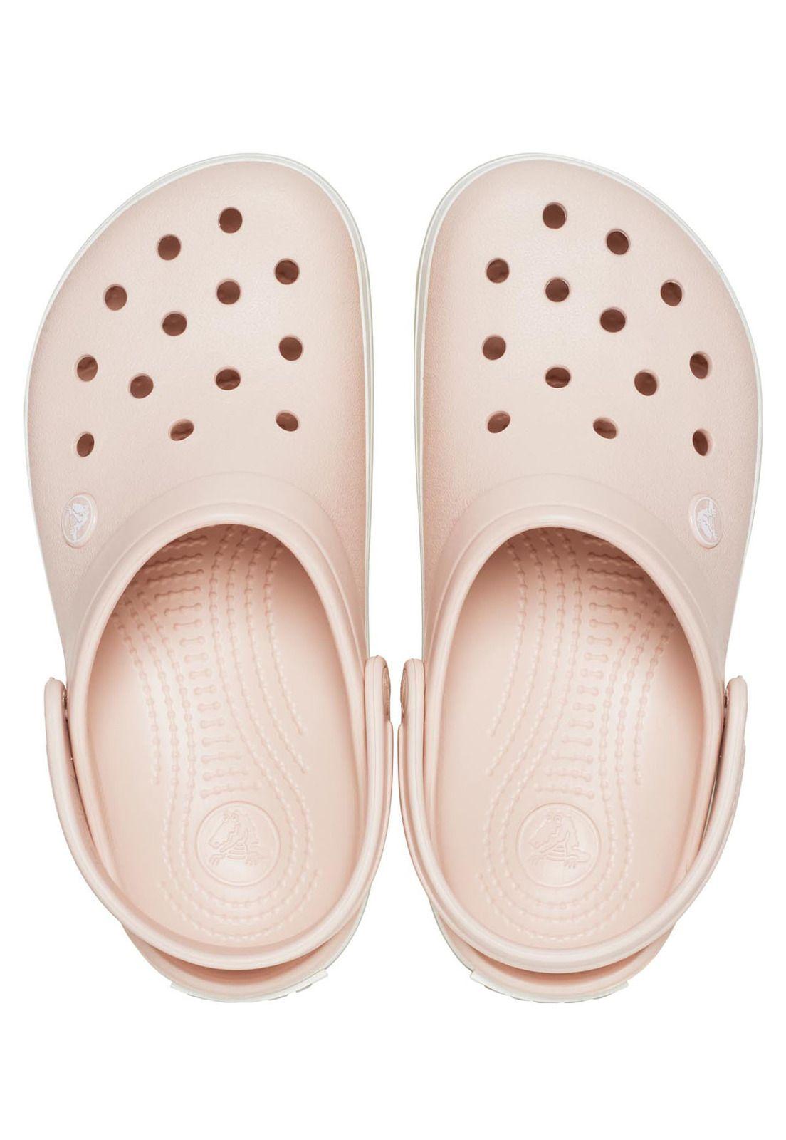 Zueco Crocs Mujer Crocband Rosado-4