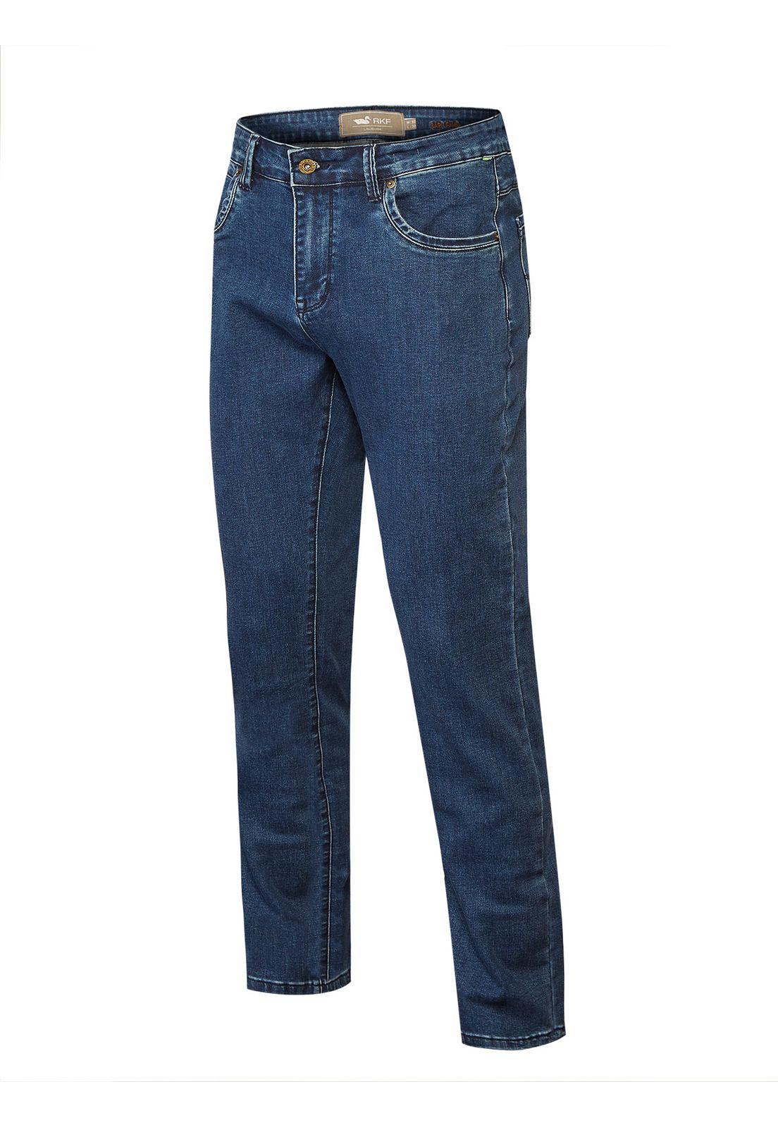Jeans Algodón Hombre Bari Azul-0